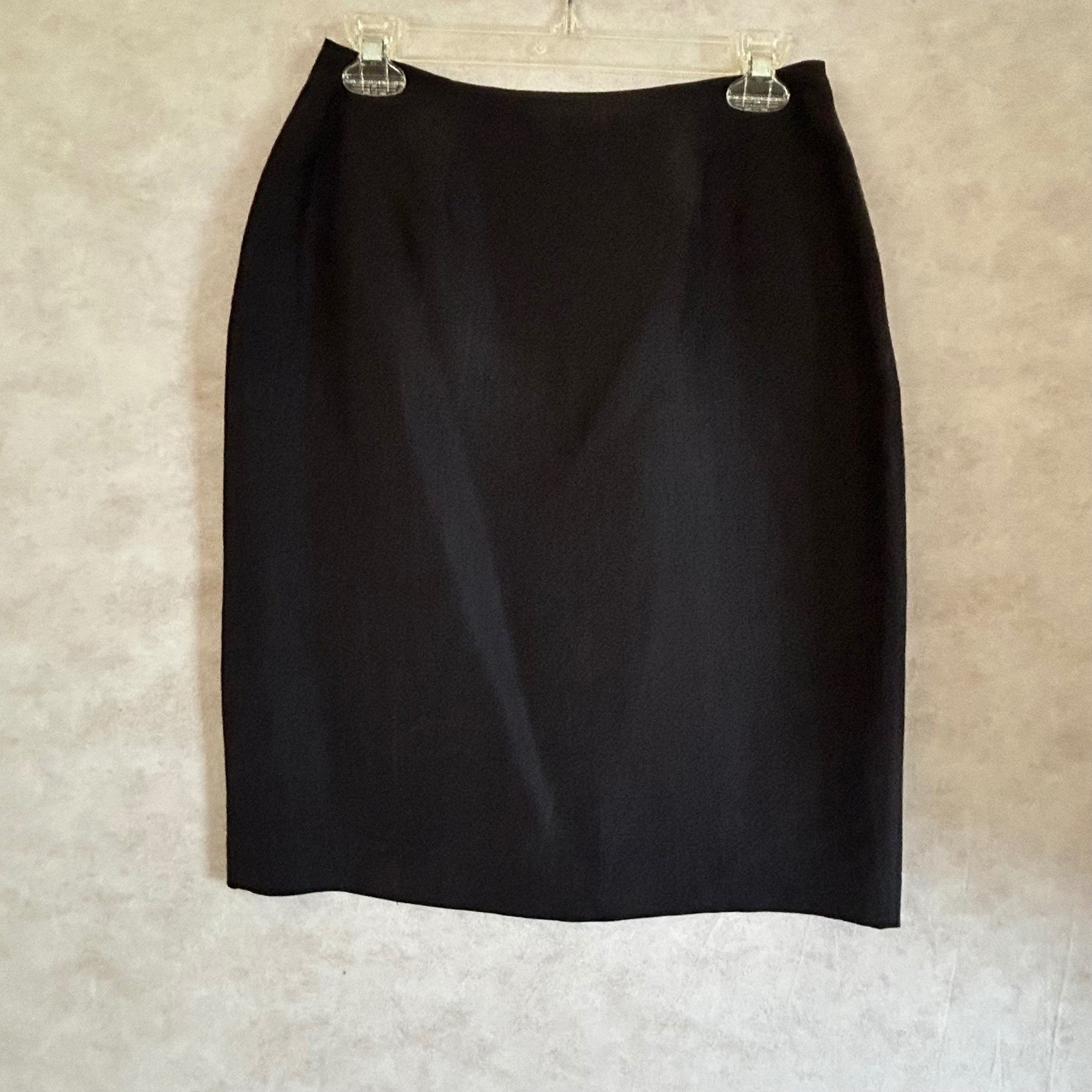 Rafaella Womens 100% Silk 2 Piece Set Shirt and Skirt Black Medium RN 62018