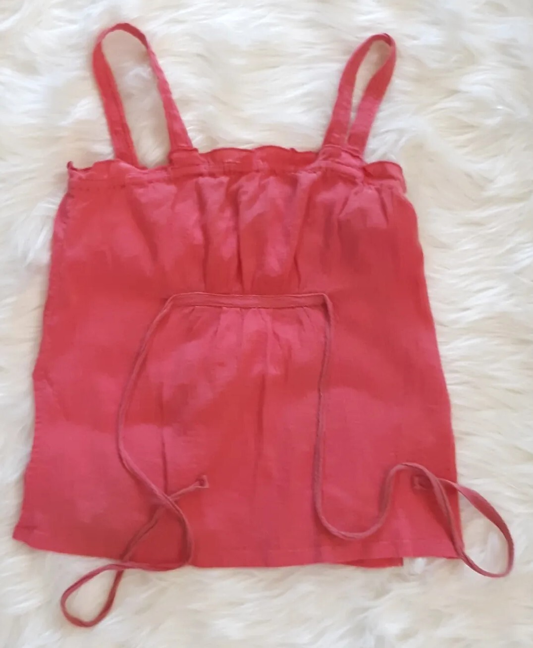 Vintage Wet Seal Split Side Tank Top Women&rsquo;s Size Small Coral Pink Y2K