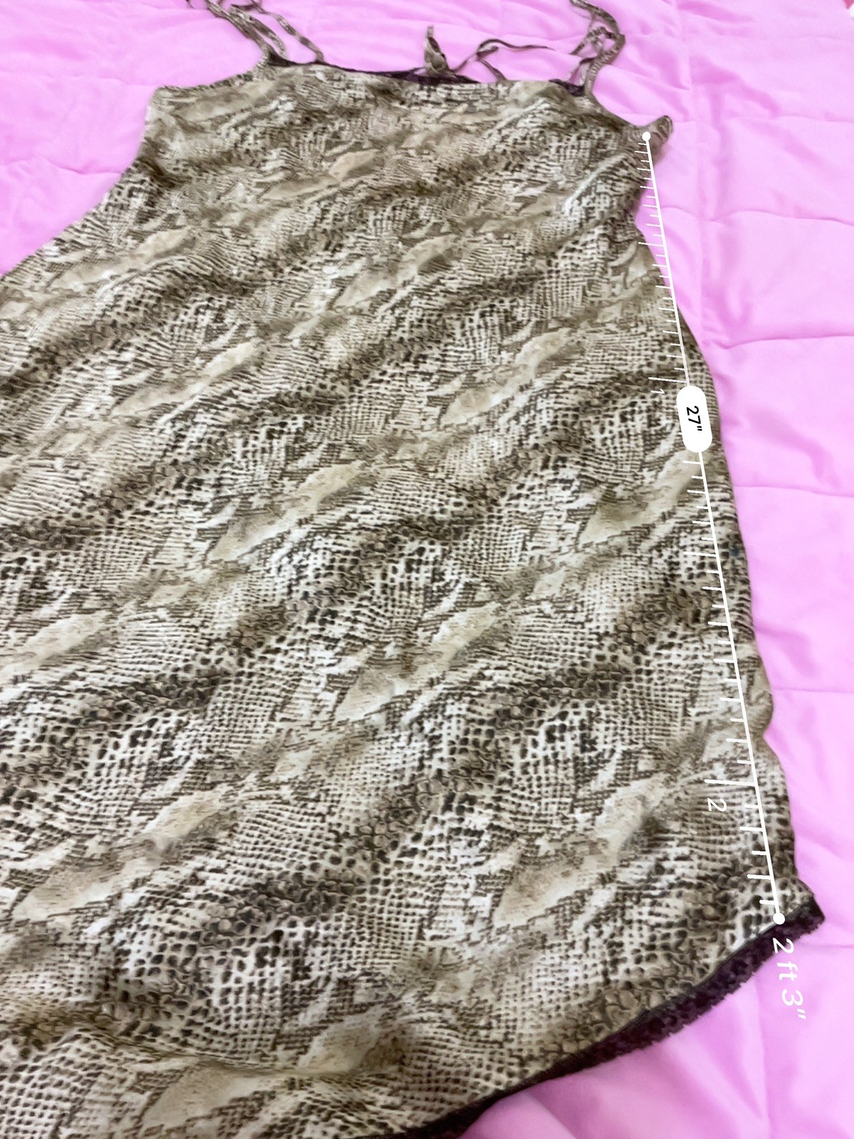 Vintage Inner Most Snakeskin Print Lingerie #0005