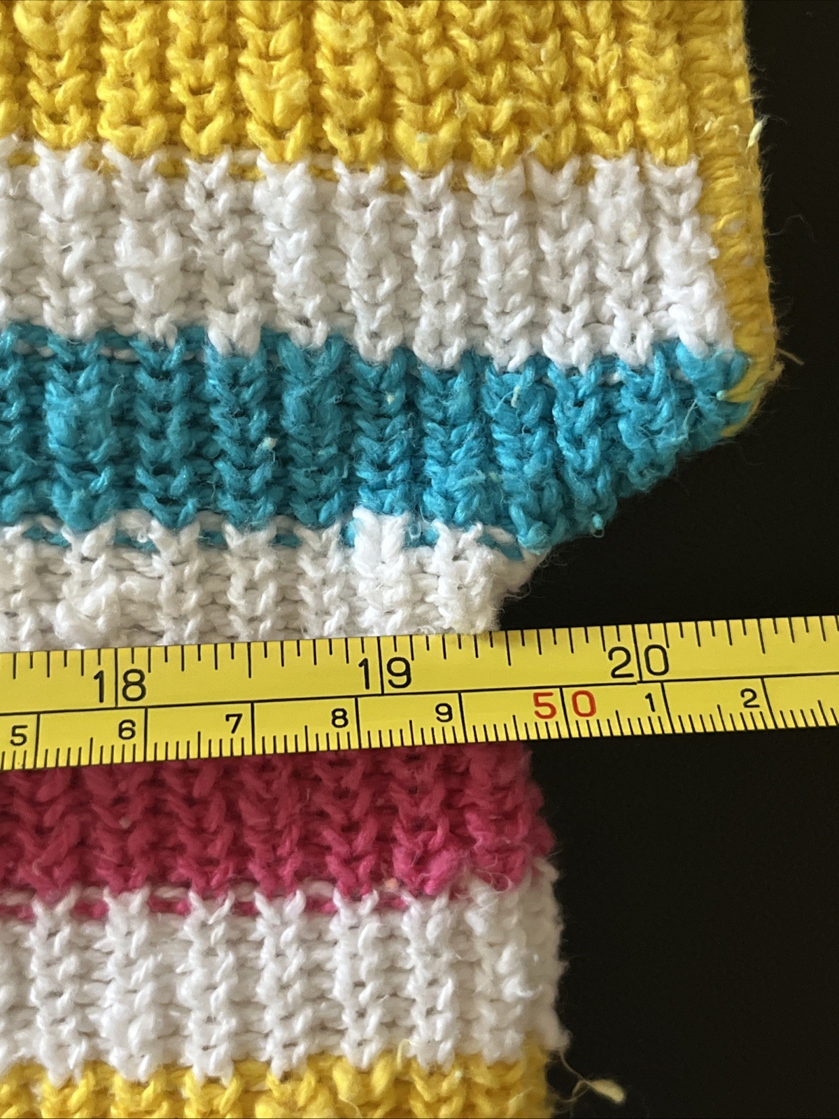 Vintage Adele Knitwear Lightweight Summer Sweater Boxy Short Sleeves Bold