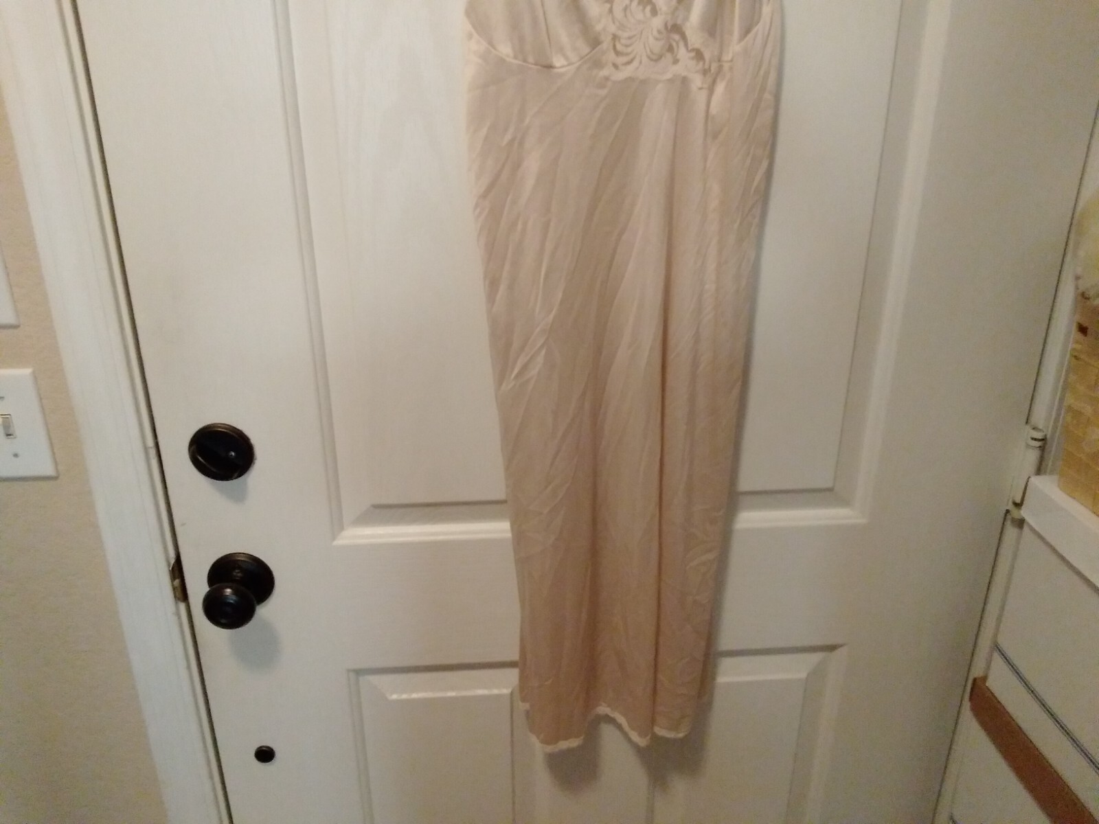 Full Slip CABERNET Vintage Size 36-25&Prime; Beige w/Lace Made in USA