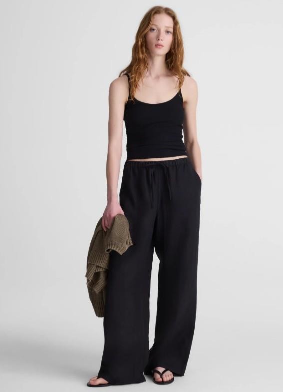 NWT Madewell Pull-On Pants in 100% Linen