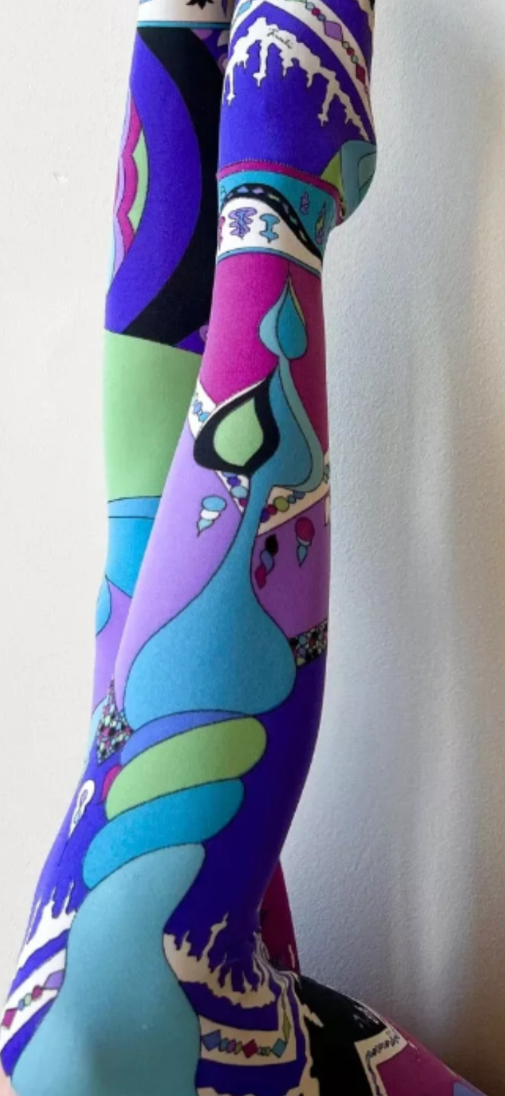 EMILIO PUCCI 1960’s * Psychedelic * Kaleidoscope * Print Stocking Leggings