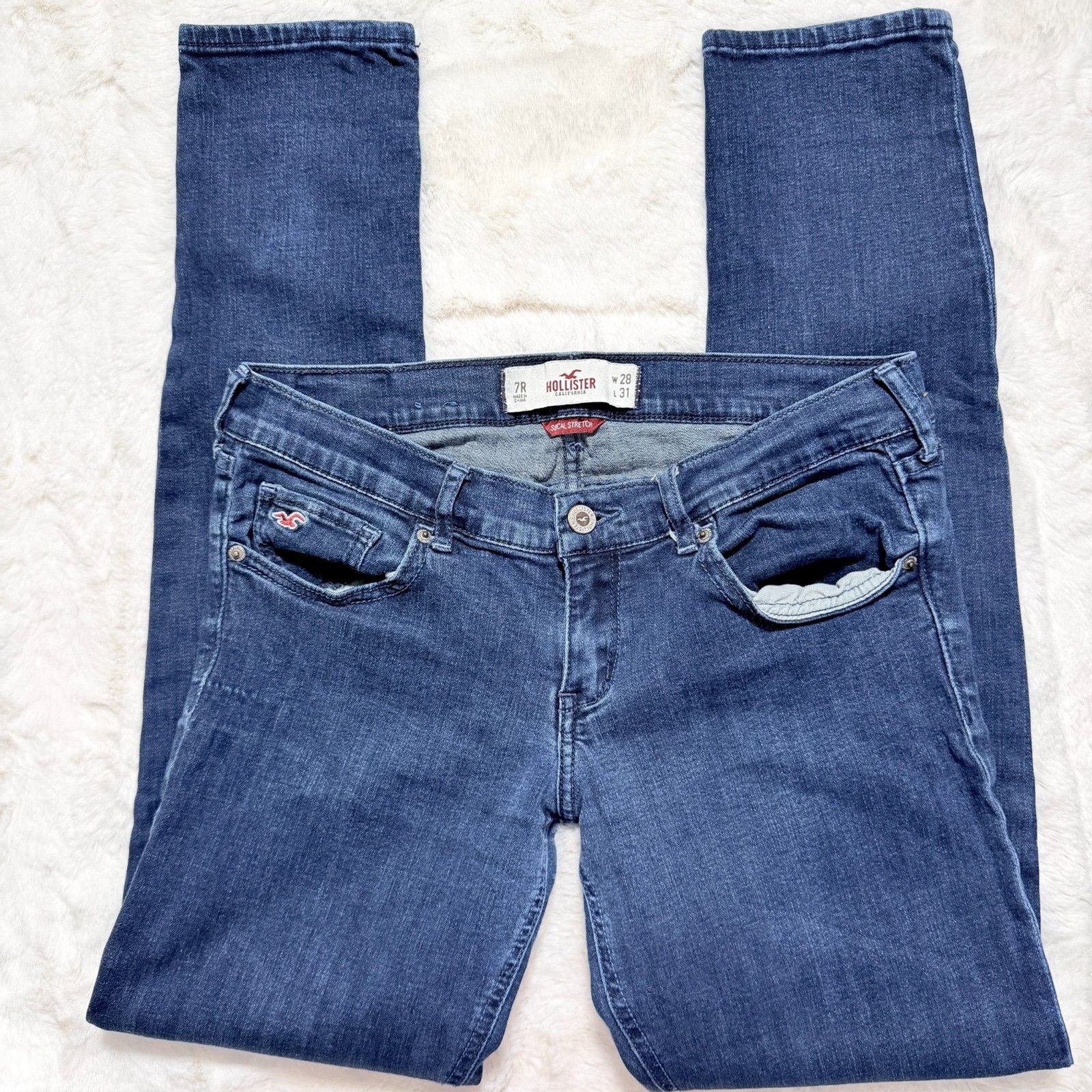 Hollister Y2K dark wash skinny jeans