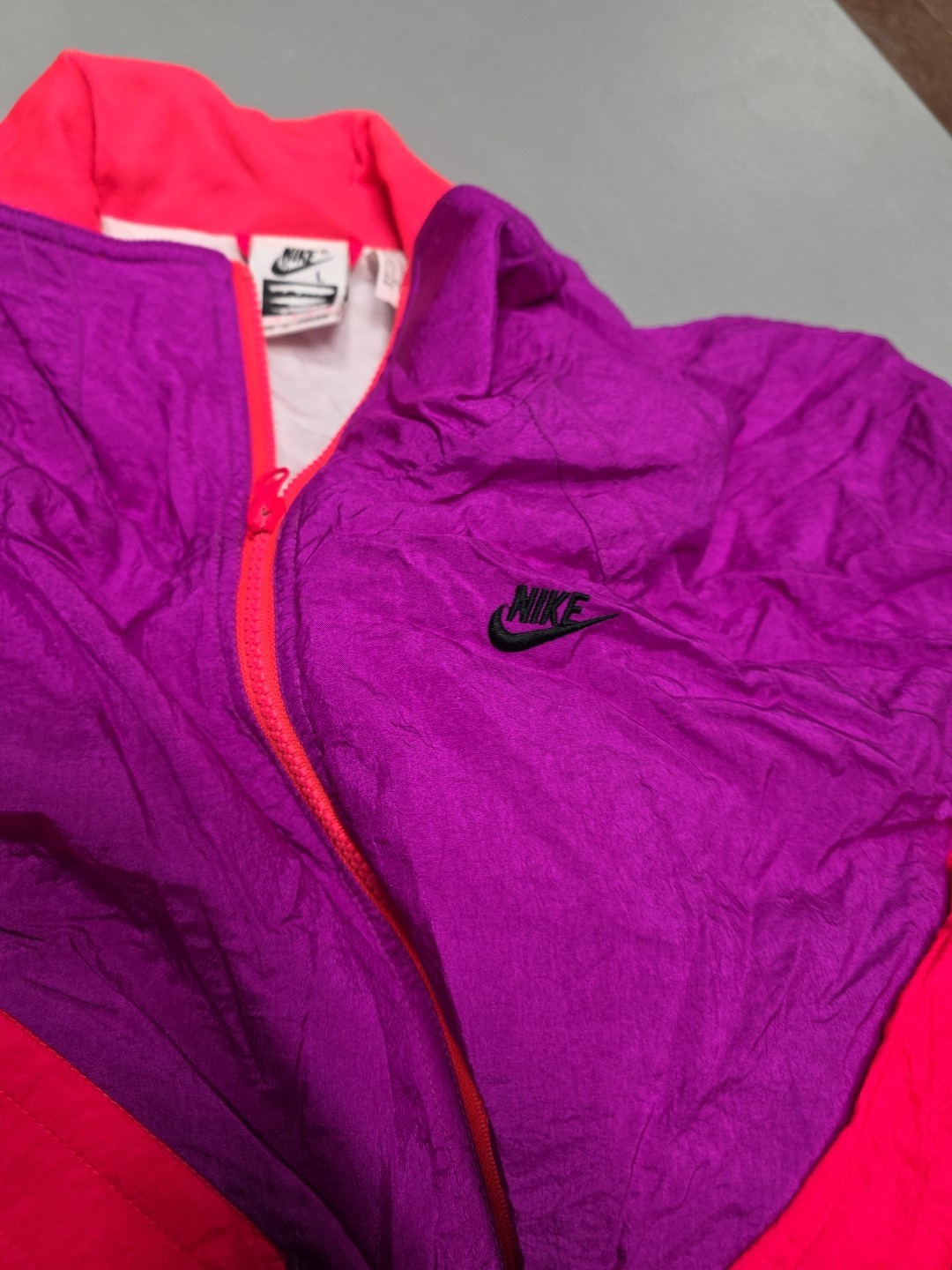 Vintage Nike 80s Neon Colorblock Jacket and Pants Track Suit Size Large New/tag