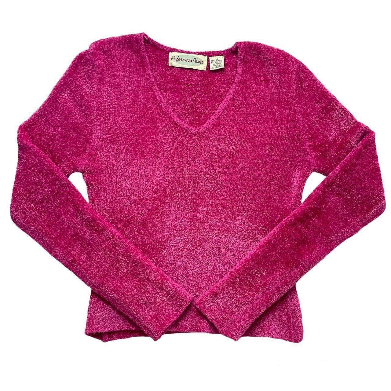 Vintage 1990s Reference Point Women&rsquo;s Fuzzy Long Sleeve Sweater