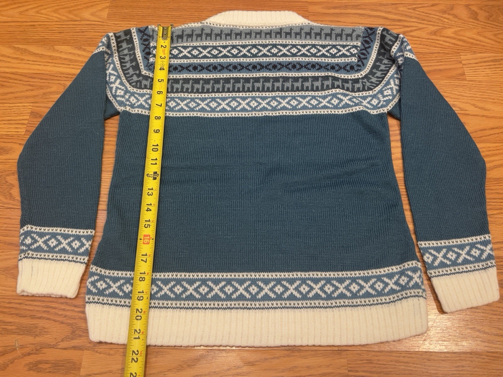Vintage Alpaca Pullover Sweater – Made in Peru – Size S-Unisex