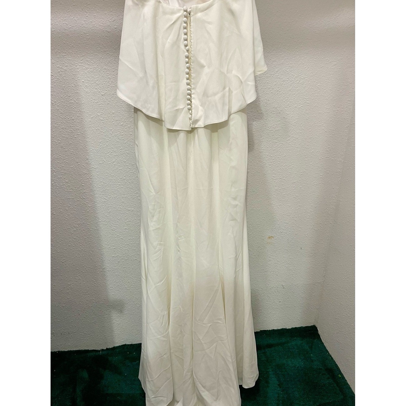 Whispers & Echoes White Strapless Wedding Dress Size 4