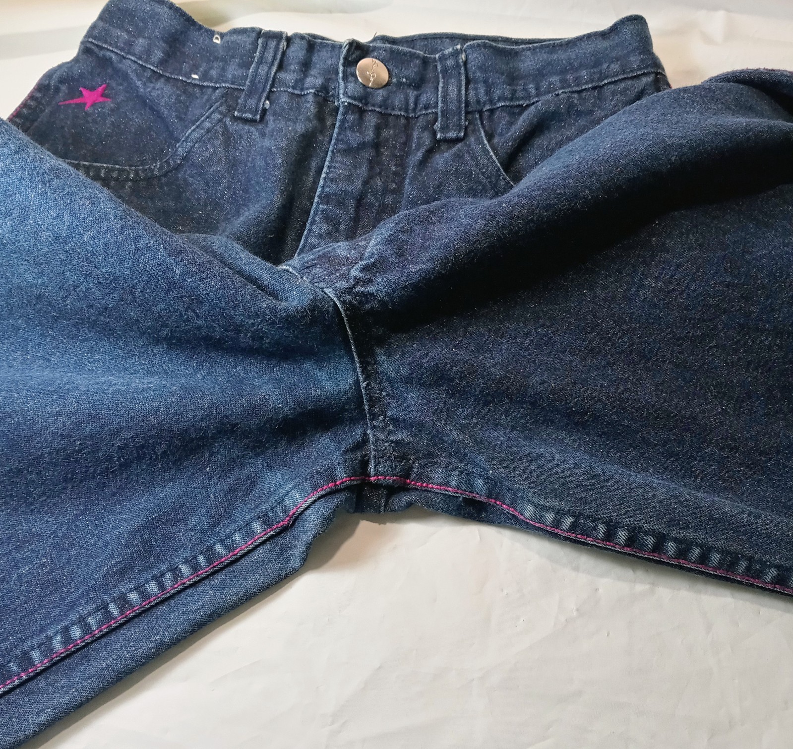 Rare Authentic Vintage 80&rsquo;s Sparkle Sara Jeans 25.5&Prime; Waist Hong Kong READ