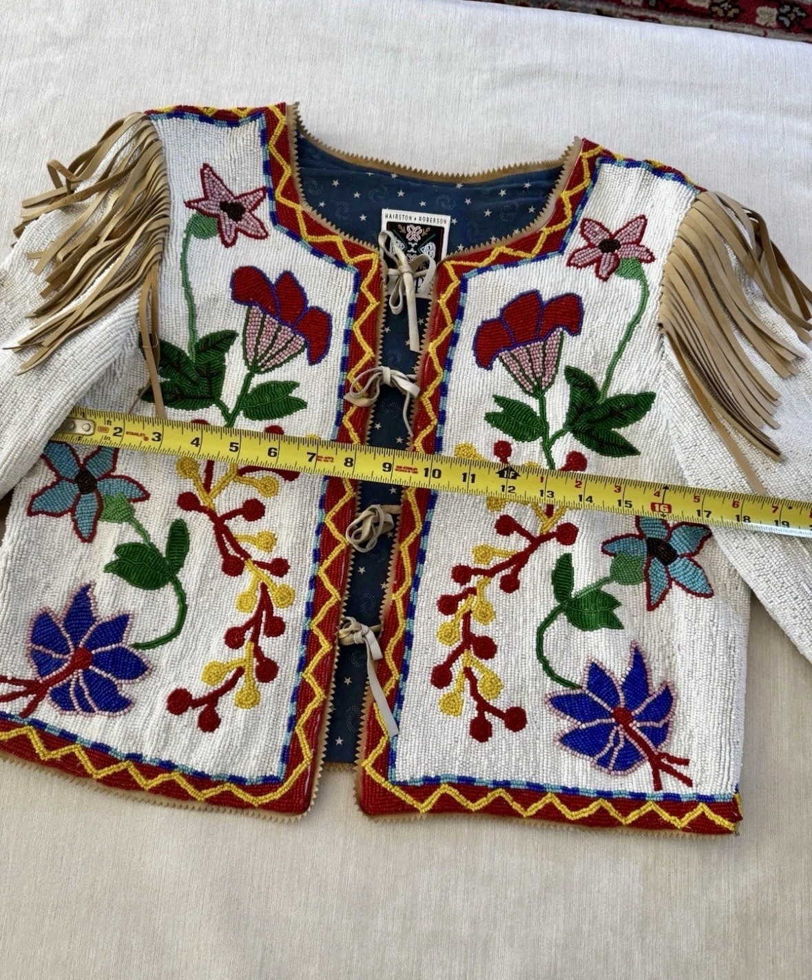 Hairston Roberson Museum-Quality Fully Beaded Native American–Style Jacket XS-S