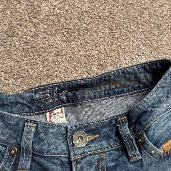 SILVER JEANS ROCKABILLY BUTTON FLAP DENIM SHORTS