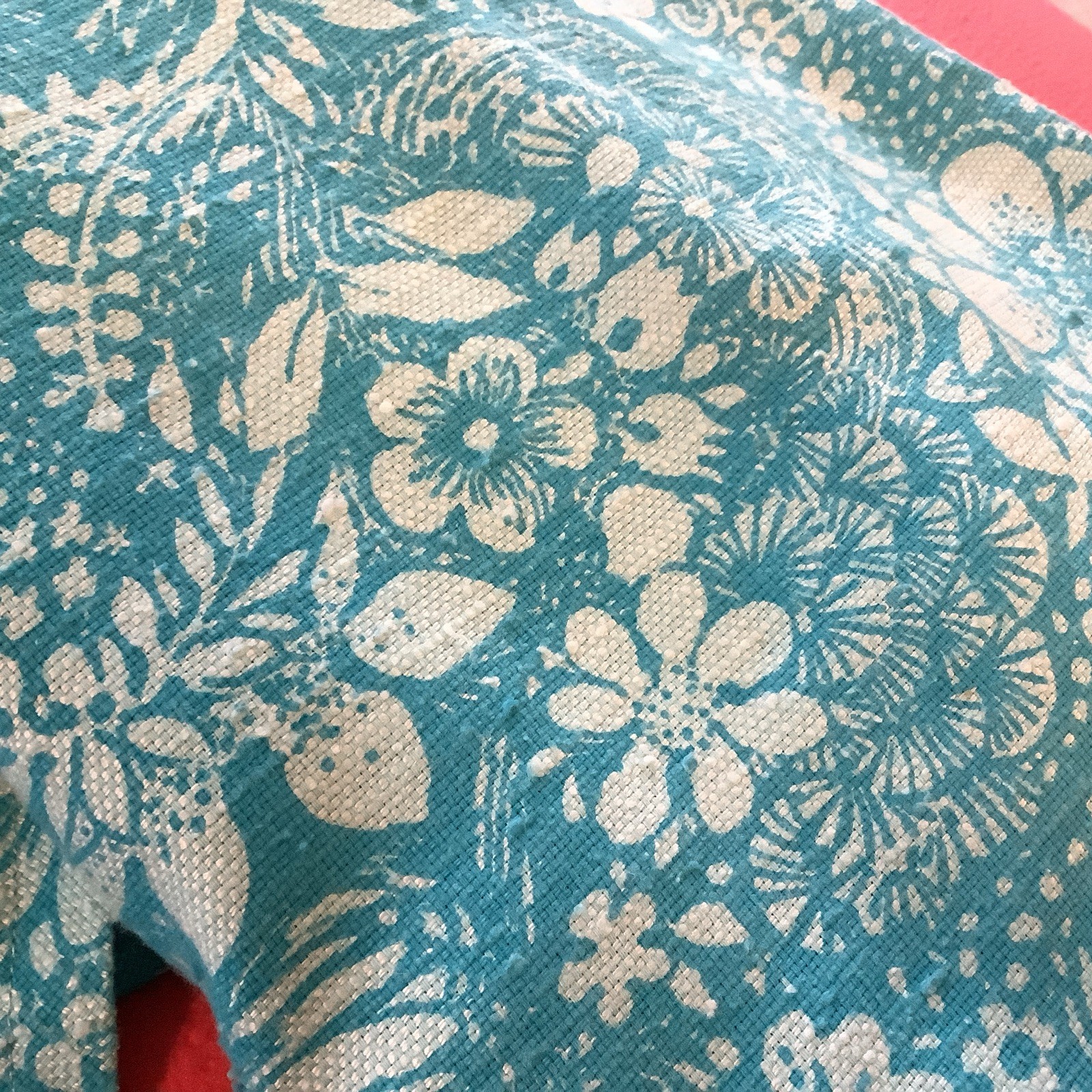 Vintage 1960s Aqua Floral Lined Sleeveless Sheath Dress Peck & Peck ILGWU Label