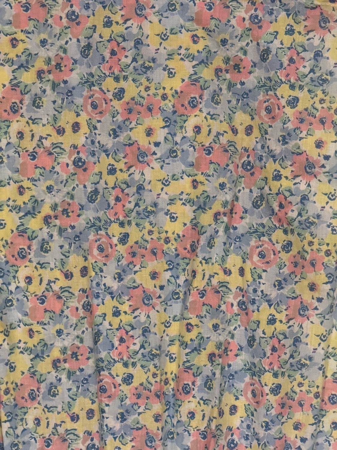 Vintage Laura Ashley Pastel Floral Prairie Dress Tie Waist UK 12/US 10 Modern Sm