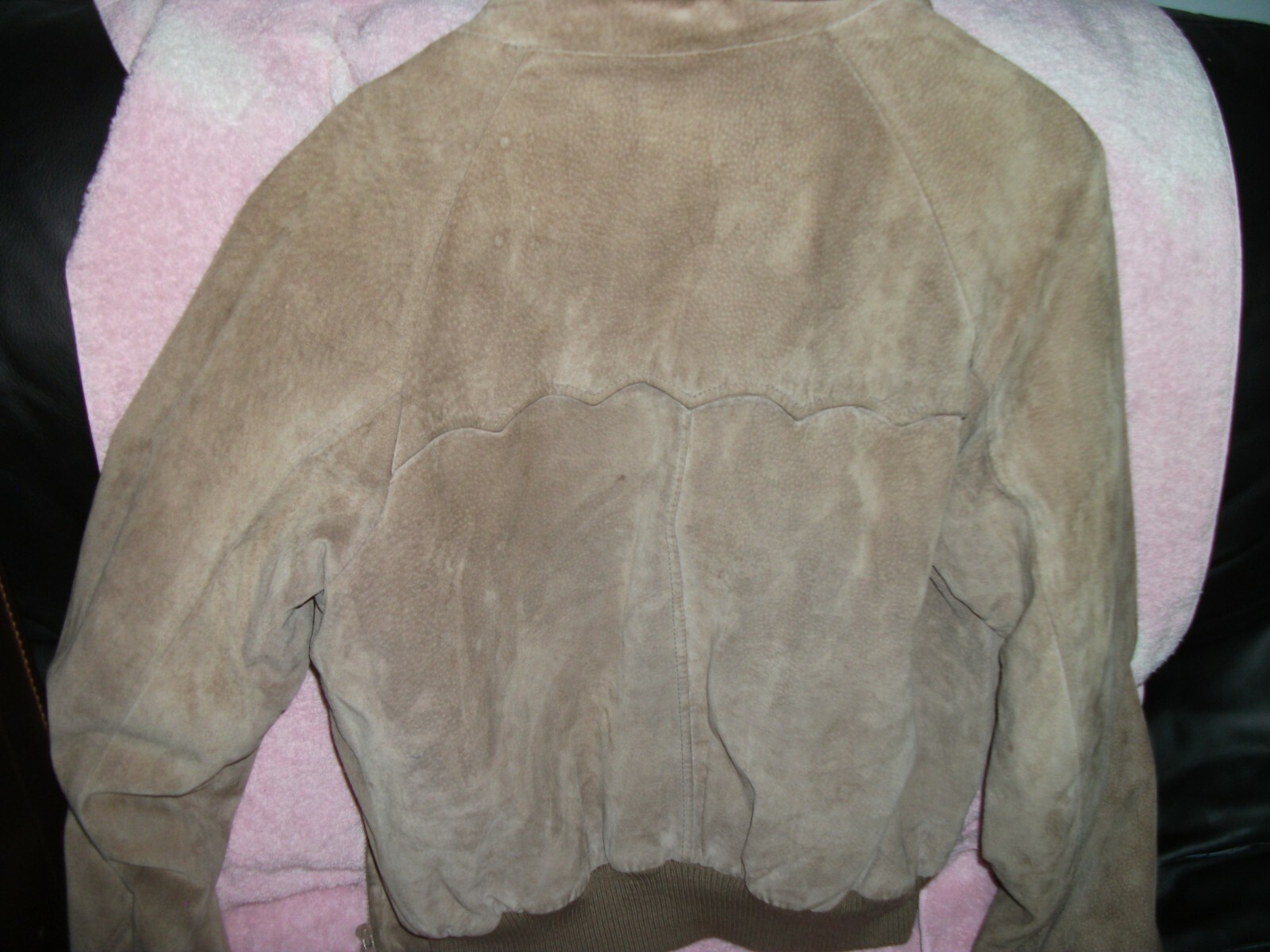 Vintage Post Horn female suede jacket