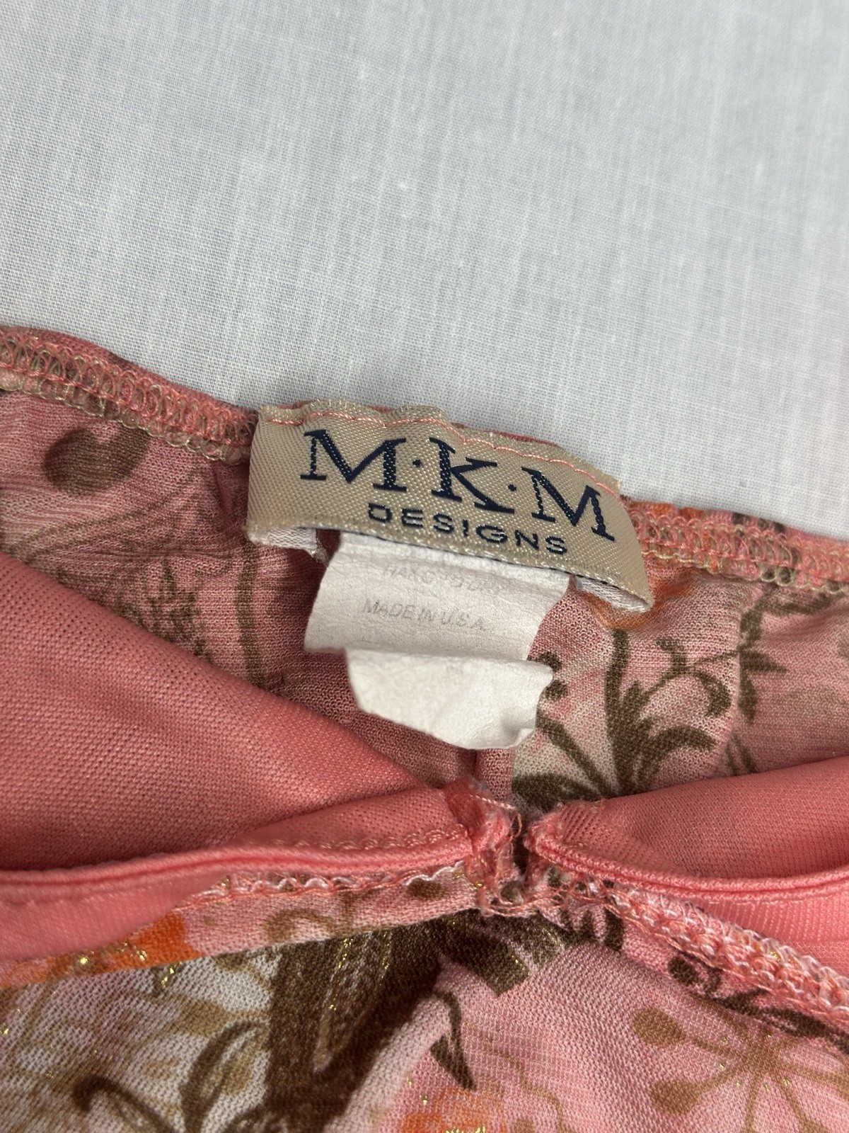 Vintage Y2K MKM Double Straps Flowy Tank Size Medium (See Description For Flaw)