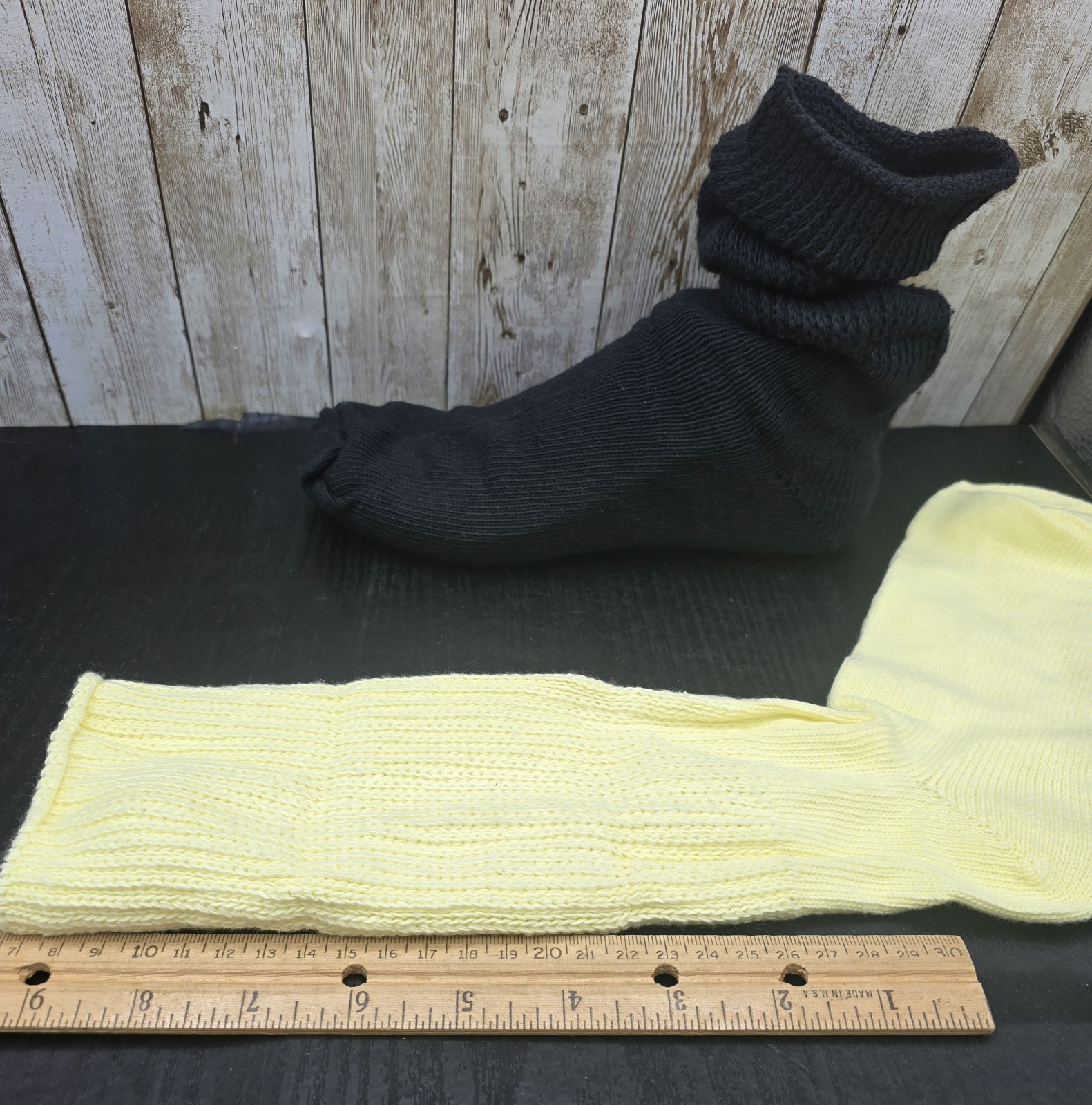 6 Pr Vtg Retro 80s 90s Slouch Boot Action Cuff Socks Pink Dark Blue Yellow Black
