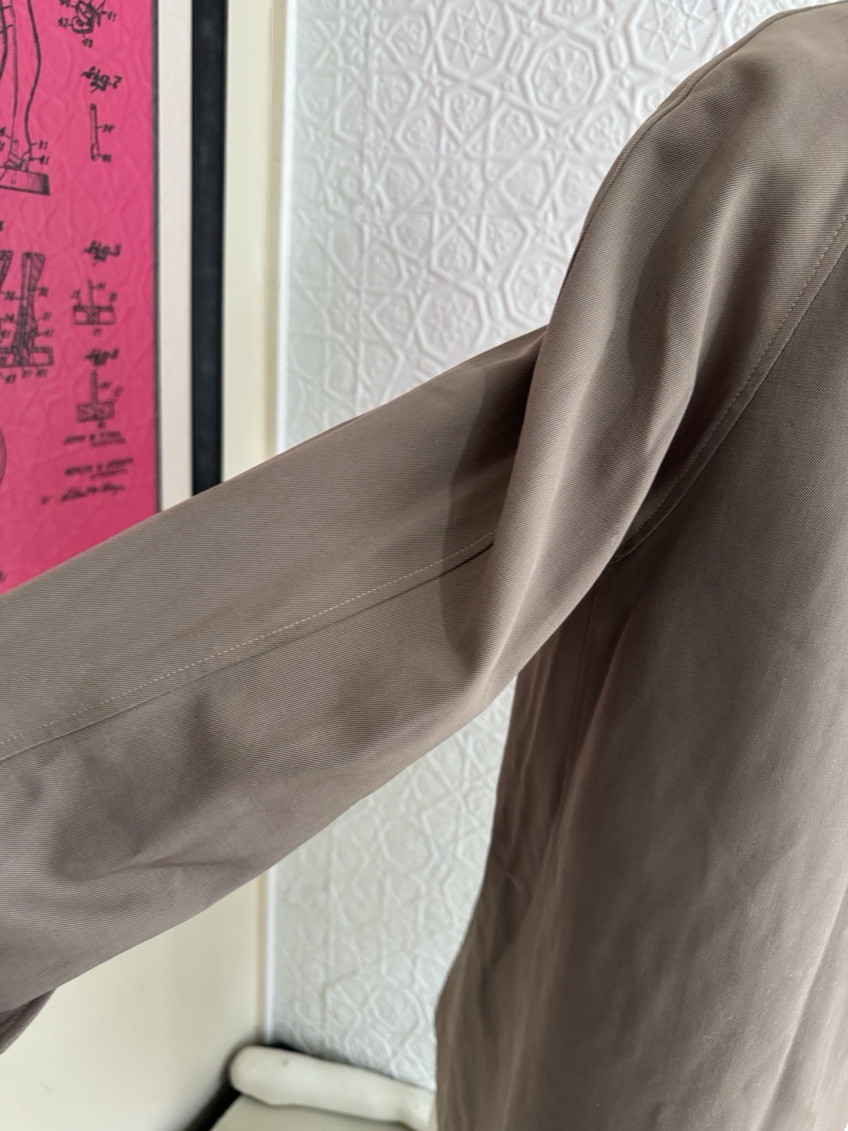 Original Vintage Mac-Chas Macintosh Overcoat-1940s-Rain-Beige-As is-Winter Coat