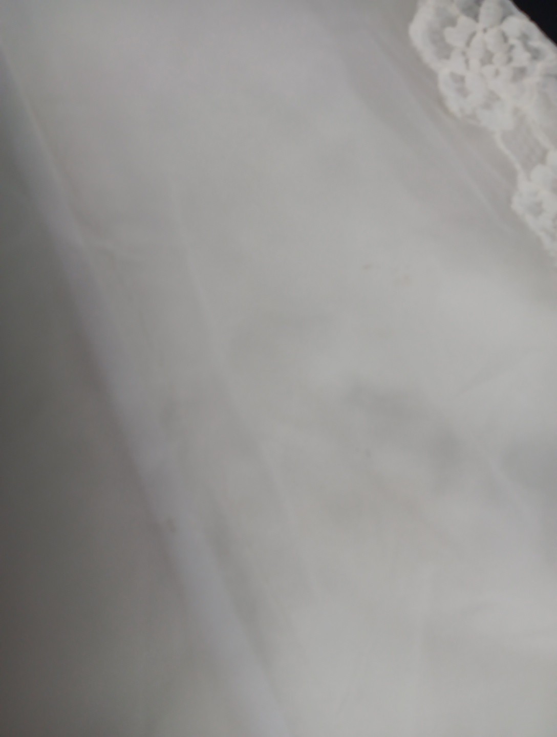 Vintage 1970s Wedding Lace Boho Prairie Gown ILGWU Union Made Maxi Small/Med