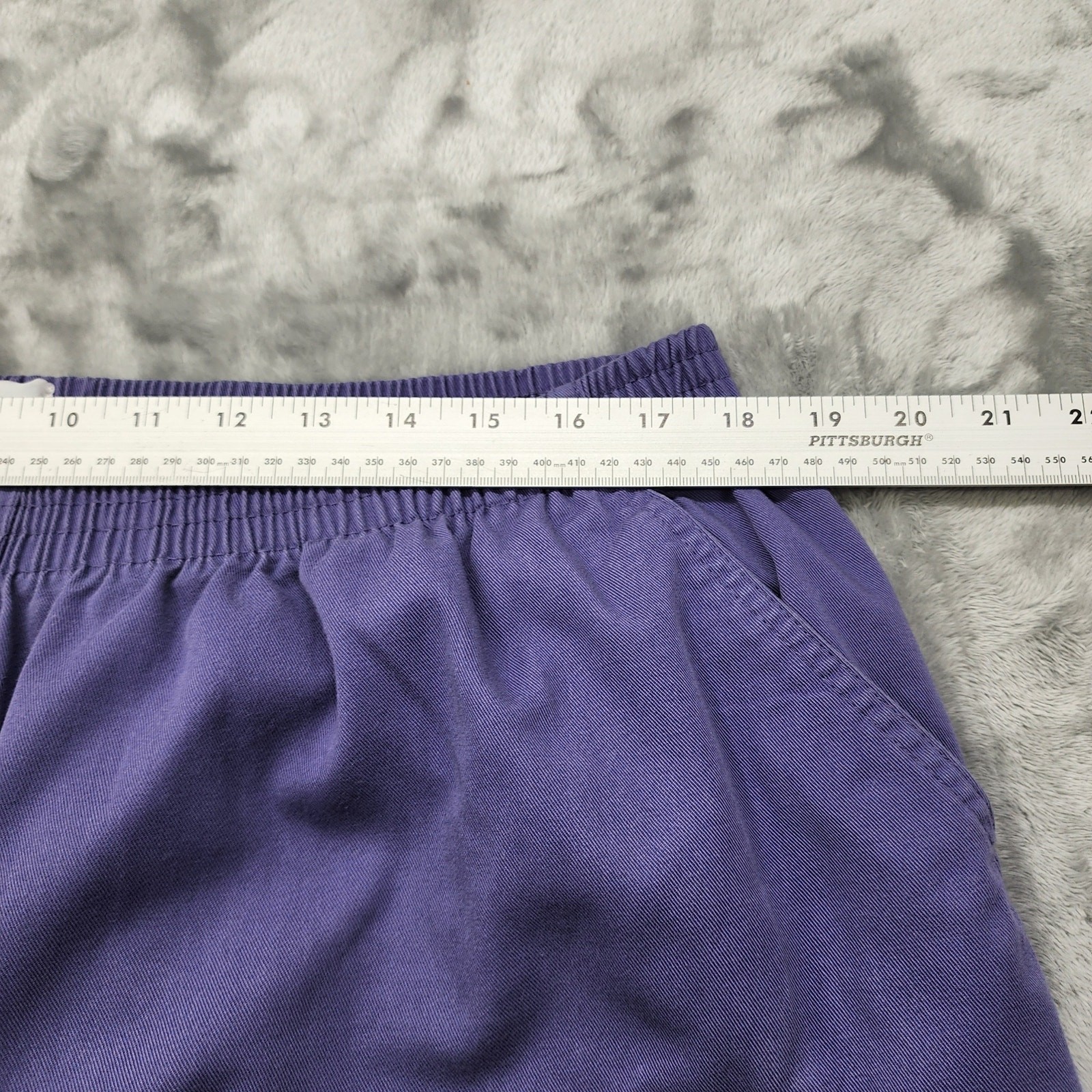 Vintage Only Necessities Pants Womens 22W Purple Pull On High Rise Tapered Leg