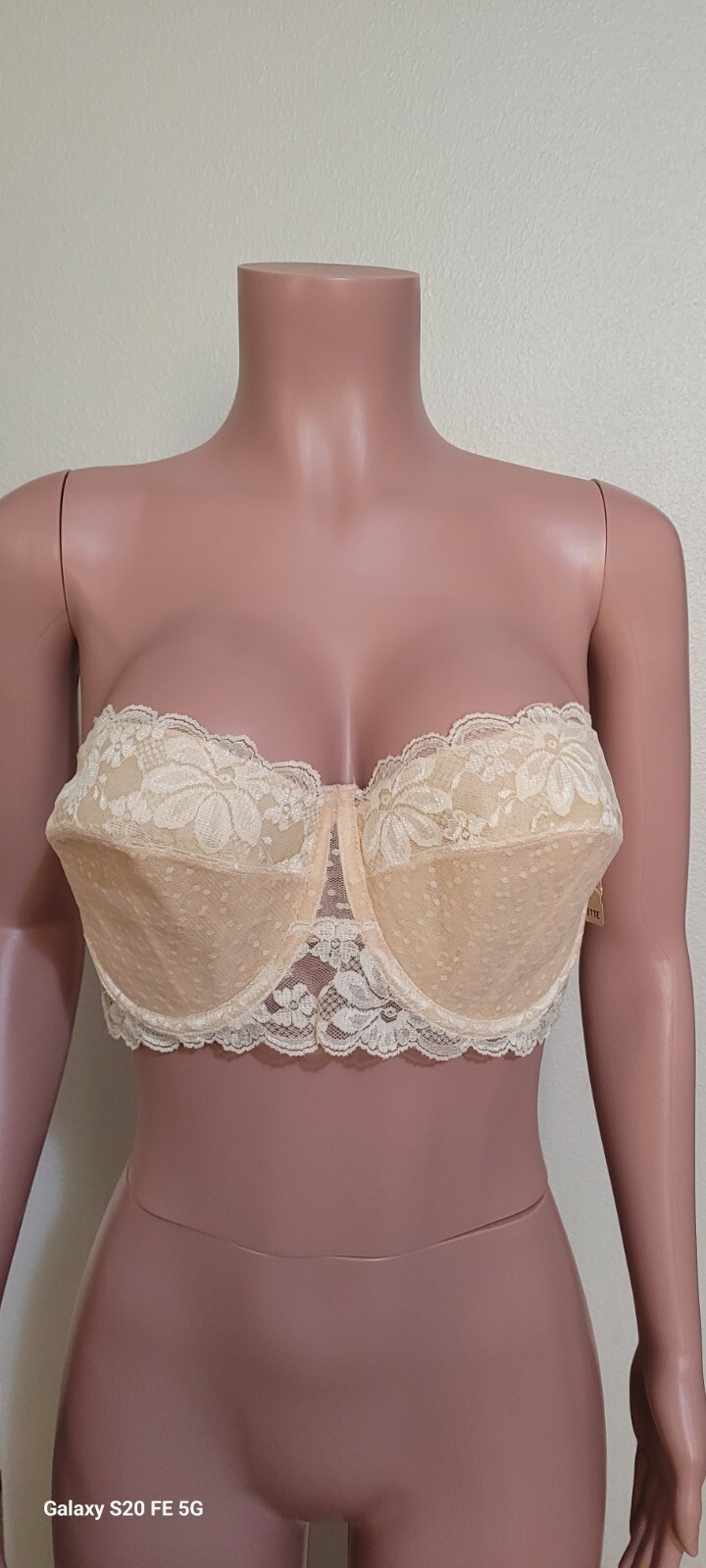Dolores for Poirette Promise Style 873C Size 40 Flesh colored tagged strapless