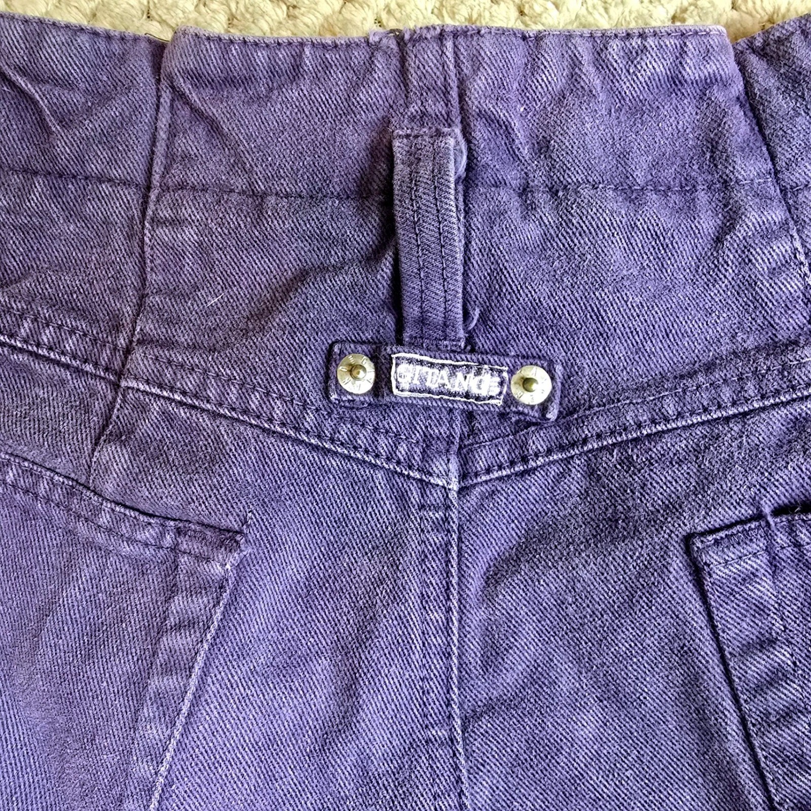 Vintage Gitano Purple High Waisted Mom Jeans Size 13/14 Cotton Made in Turkey