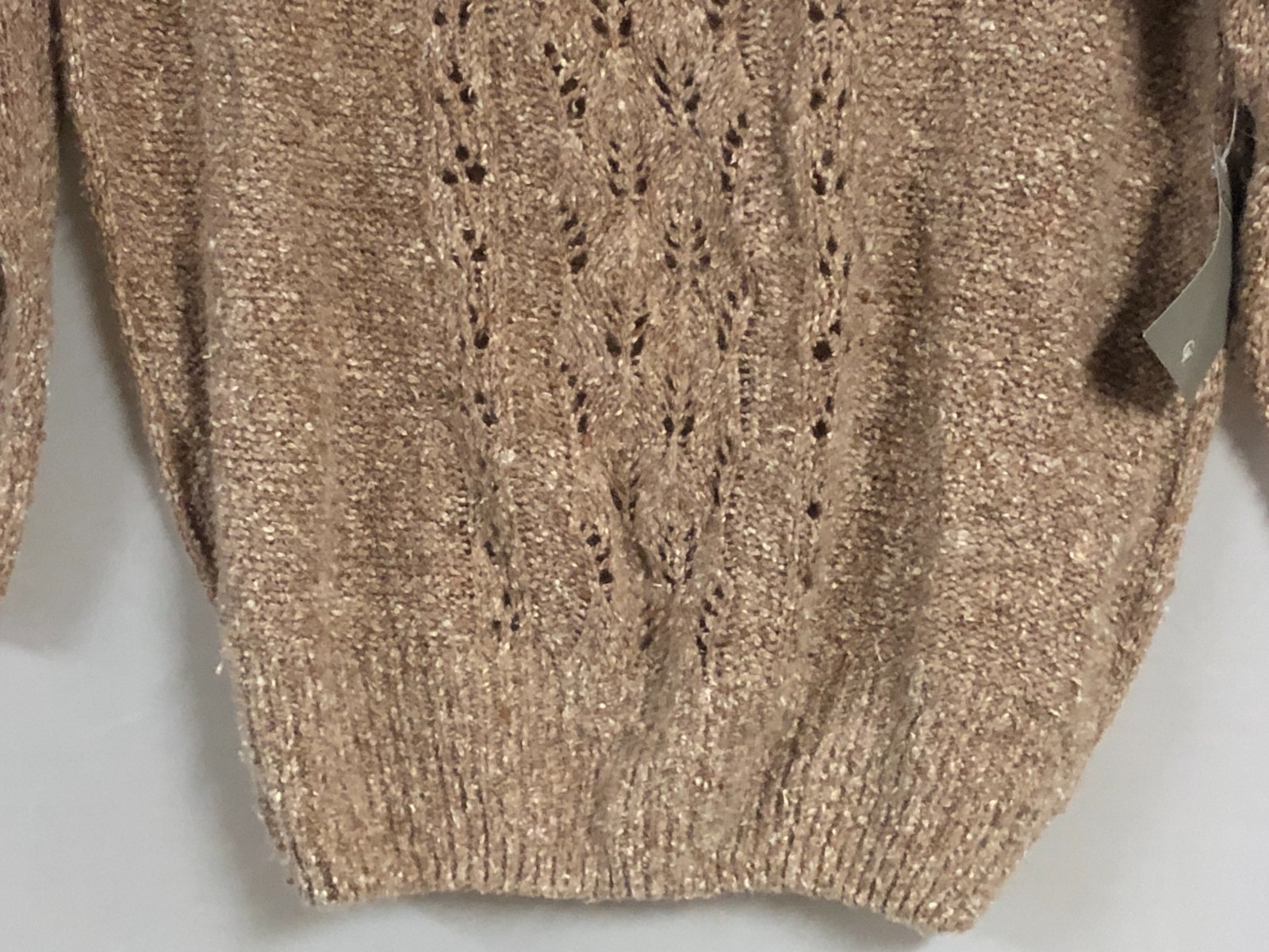 Gloria Vanderbilt Vintage Sweater Beige Pullover Silk Angora Blend Medium NOS