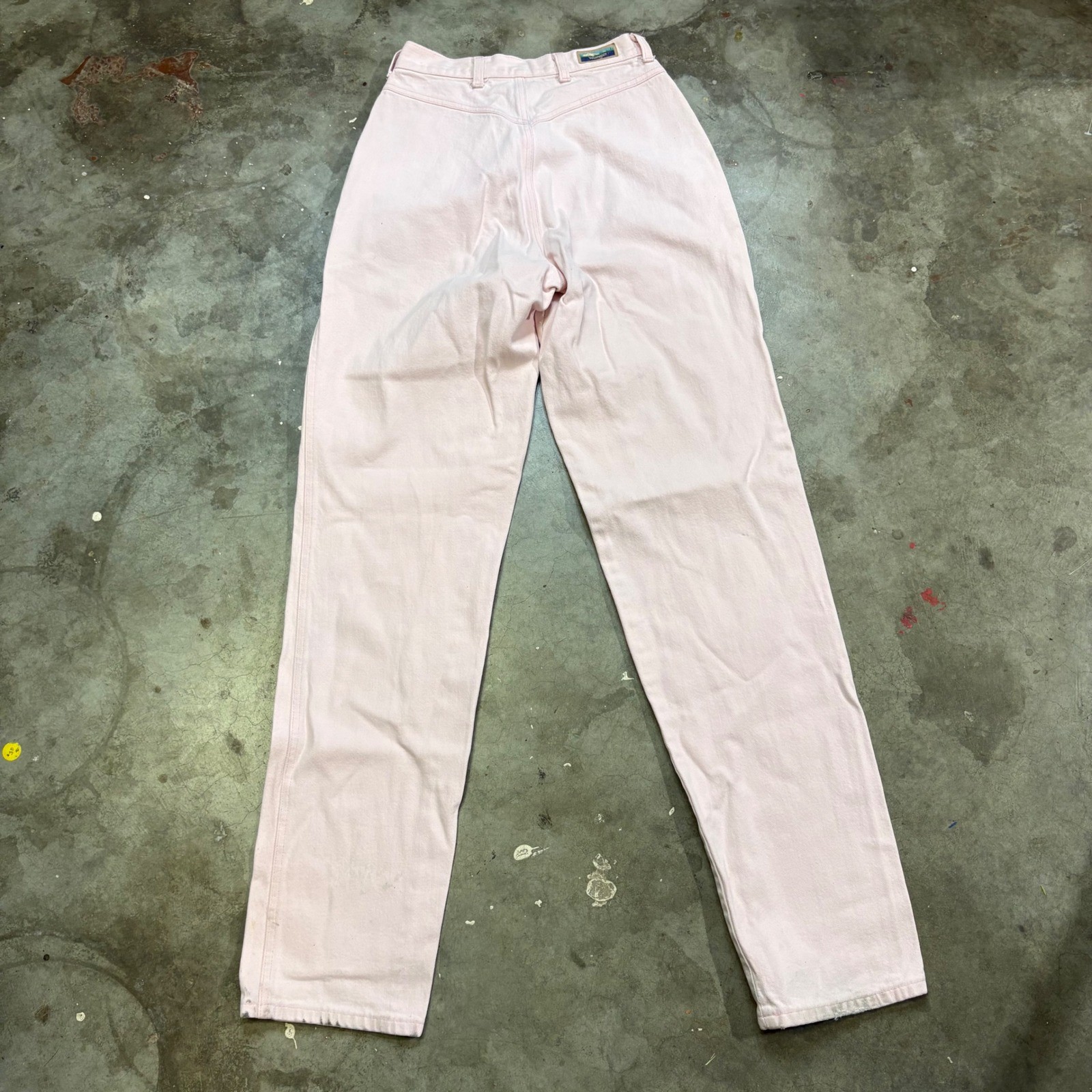 Vintage Wrangler Western Bareback Pink Denim Jeans NA669PK Womens 9 24×33 USA