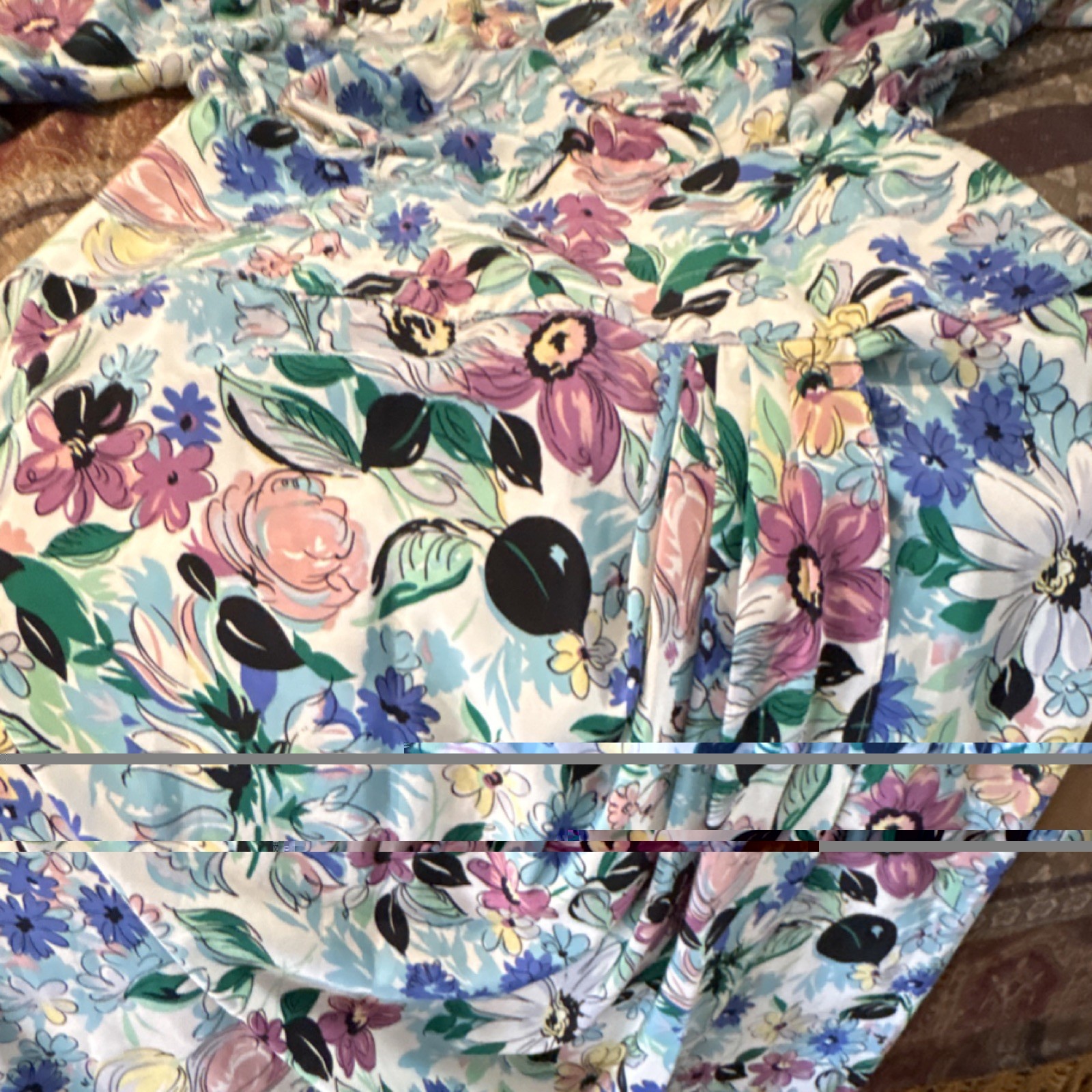 Chapter Two California Vintage Floral Dress 100% Polyester Size 10 Style 7286