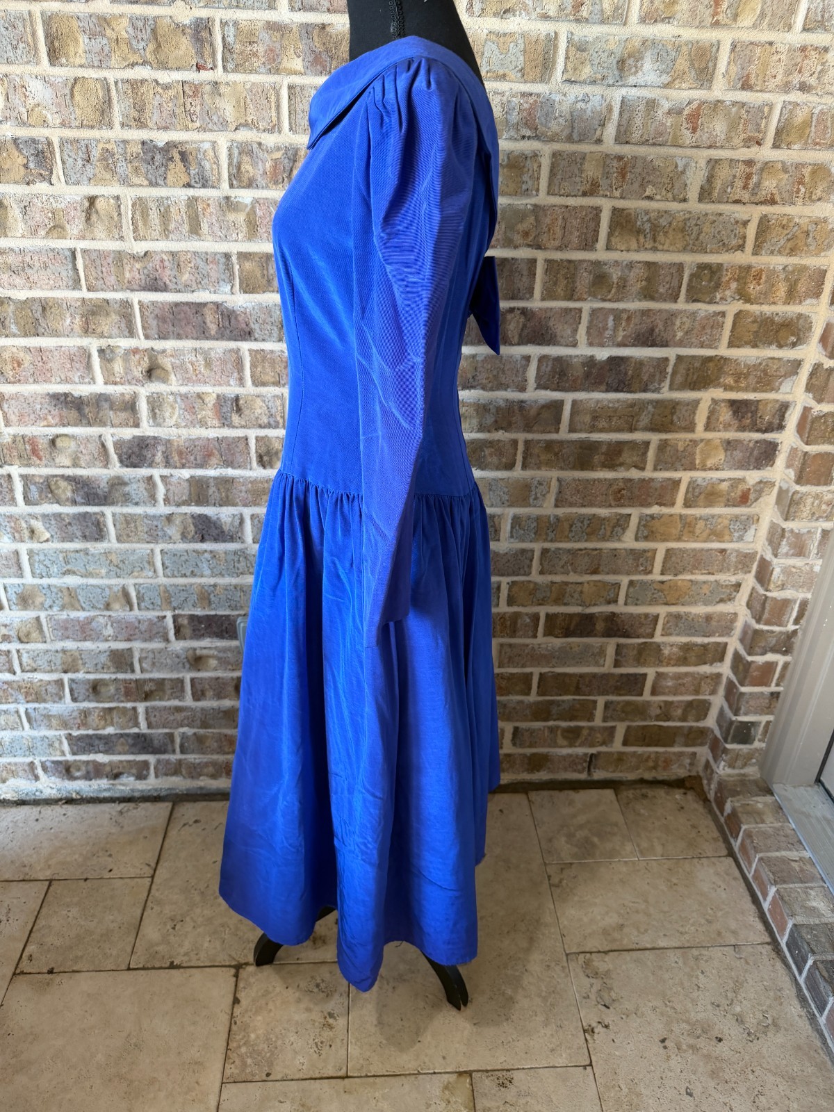 Kathryn Conover New York Vintage 1980&rsquo;s ILGWU tag blue formal tea length dress