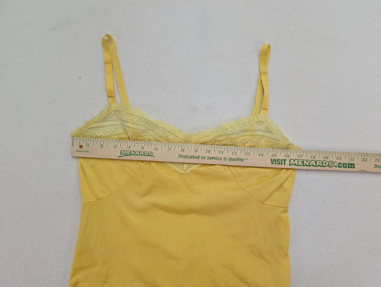 Kasara Vintage Camisole Slip Top Size S Yellow Tank