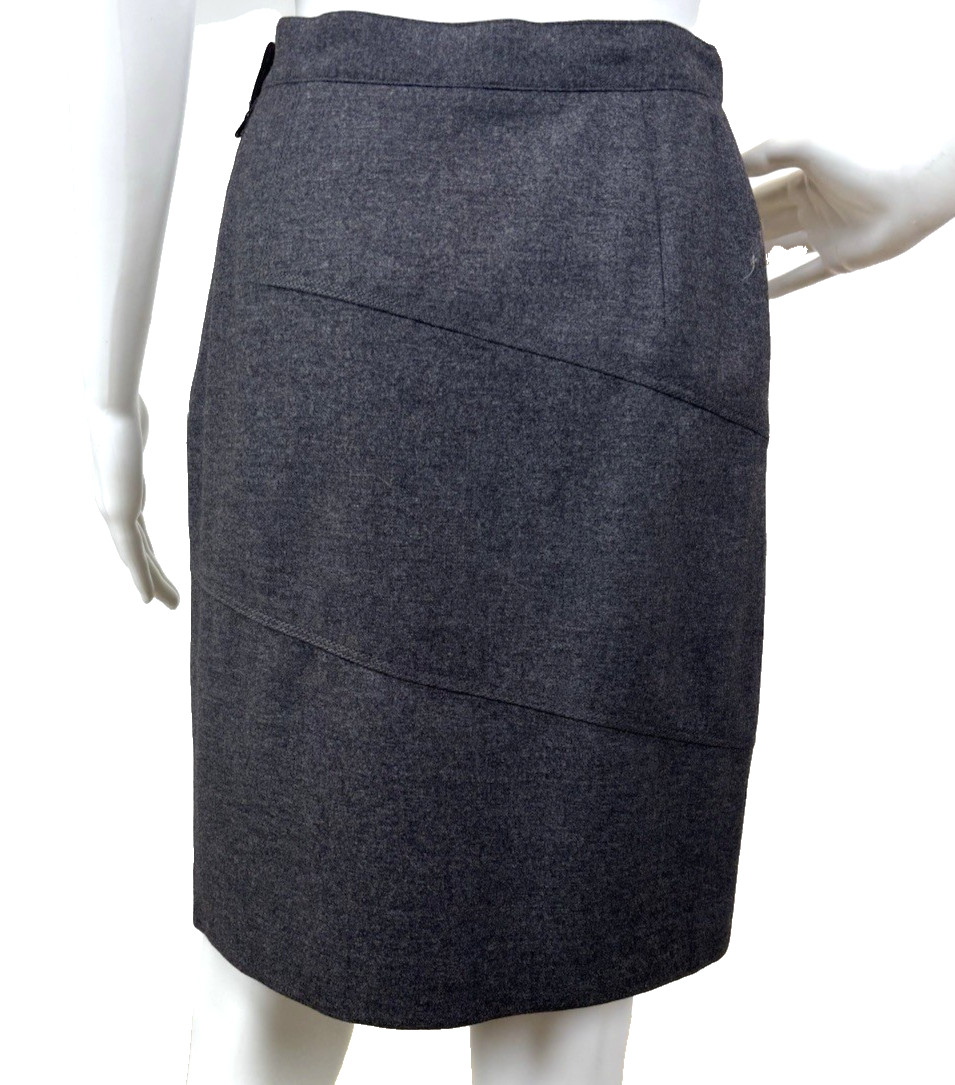 Vintage Authentic Gucci Wool Pencil Skirt New With Tags Silk Lining