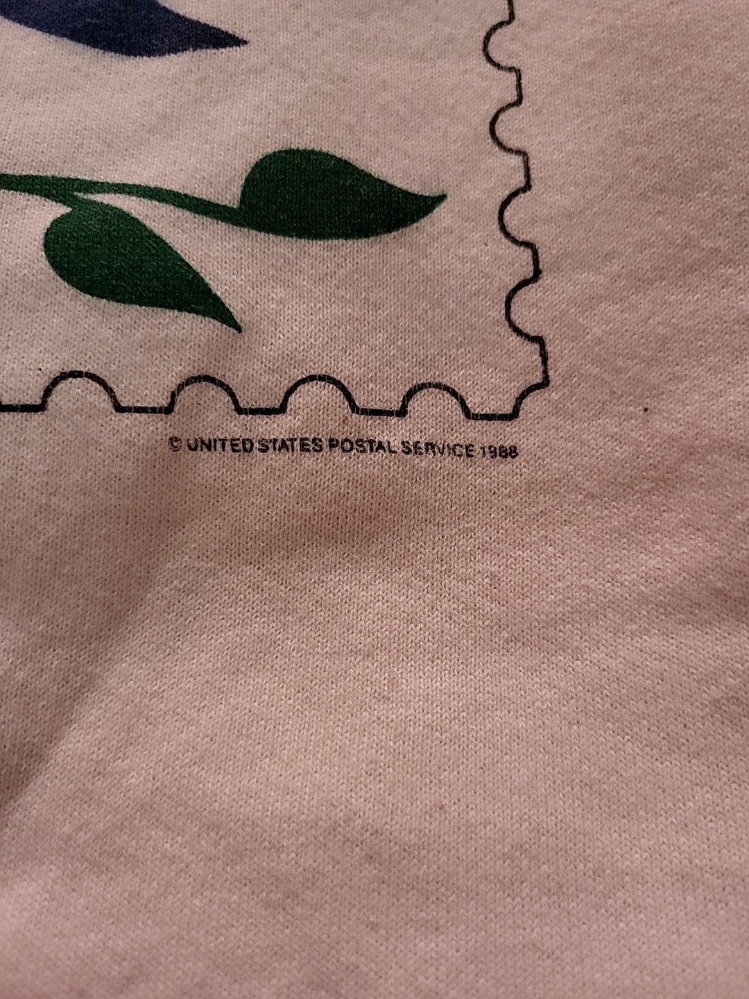 RARE vintage 80&rsquo;s LOVE U.S. postal service stamp sweatshirt