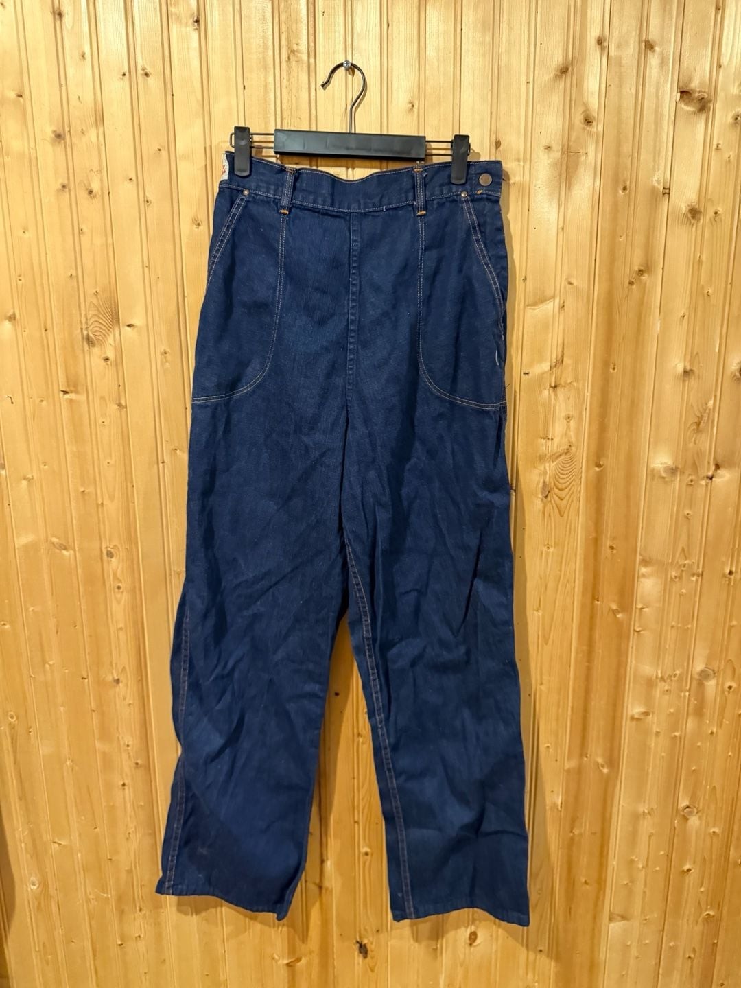 Vintage 1950s Kitty Carson High-Waisted Side-Zip Denim Ranch Jeans