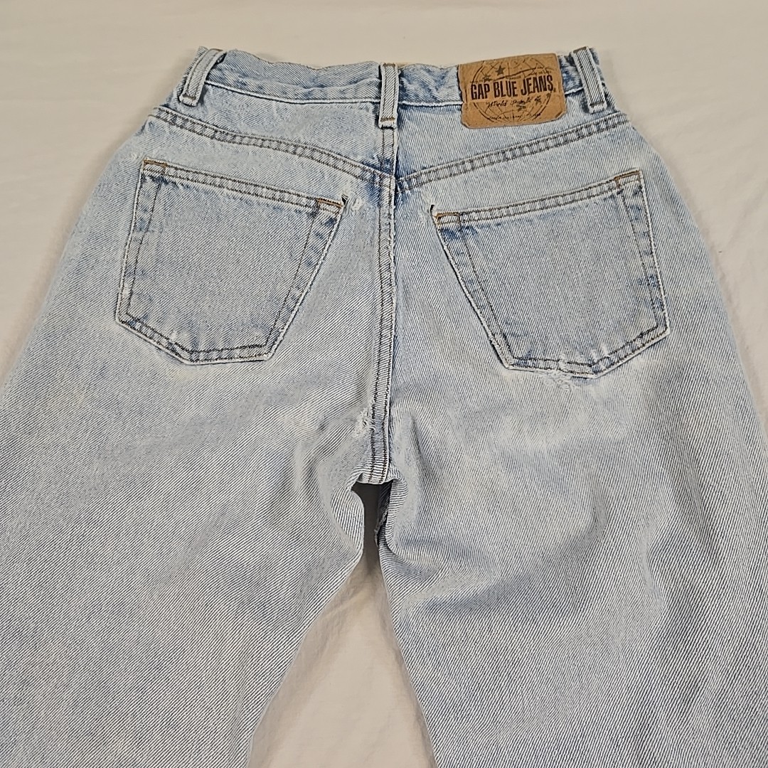 Vintage 90s GAP Jeans Women&rsquo;s Classic Fit Distressed Size 2 Tapered 23×30
