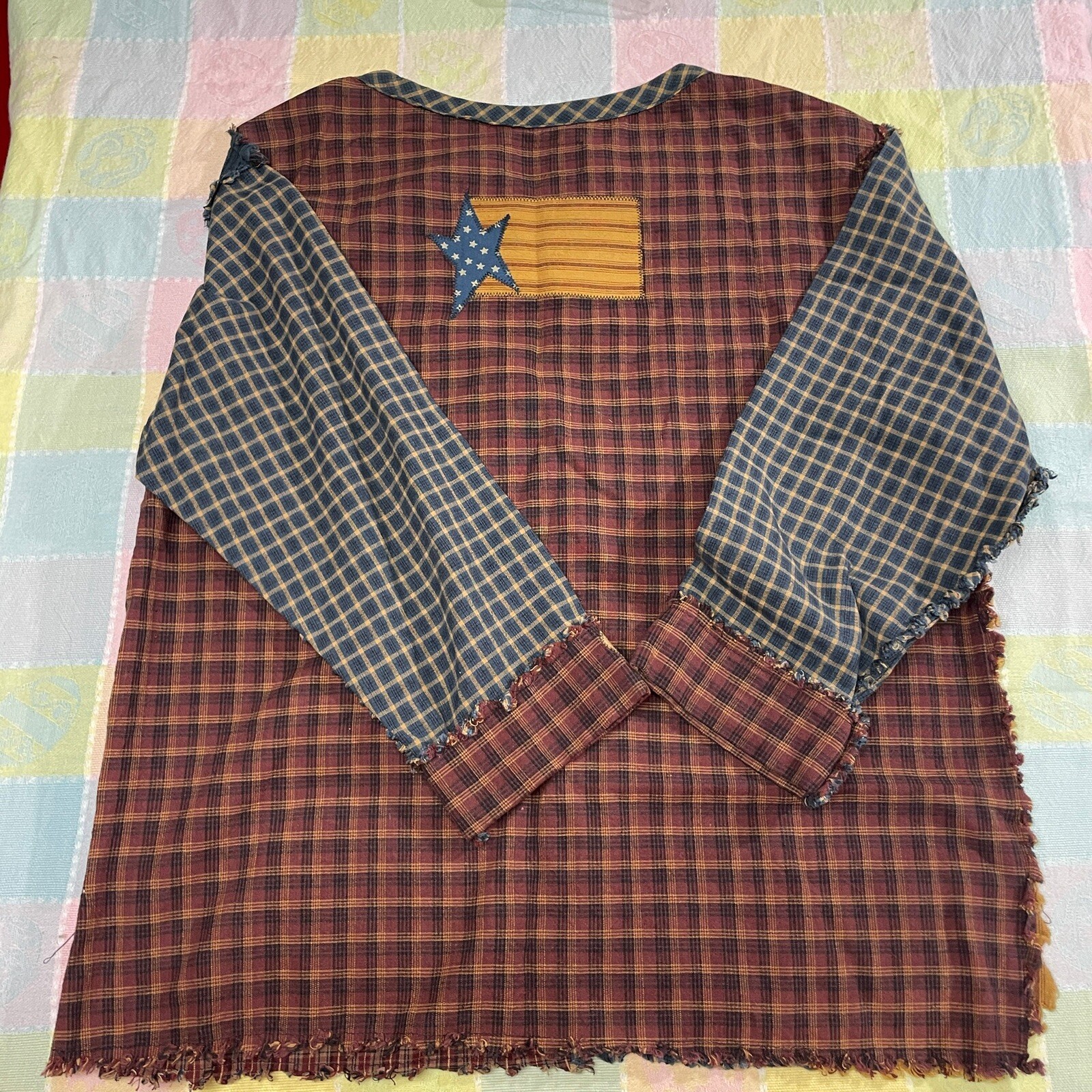 Vrg Patchwork Jacket XL Sharon Anthony Created By Crystal Boho Art To Wear NWT
