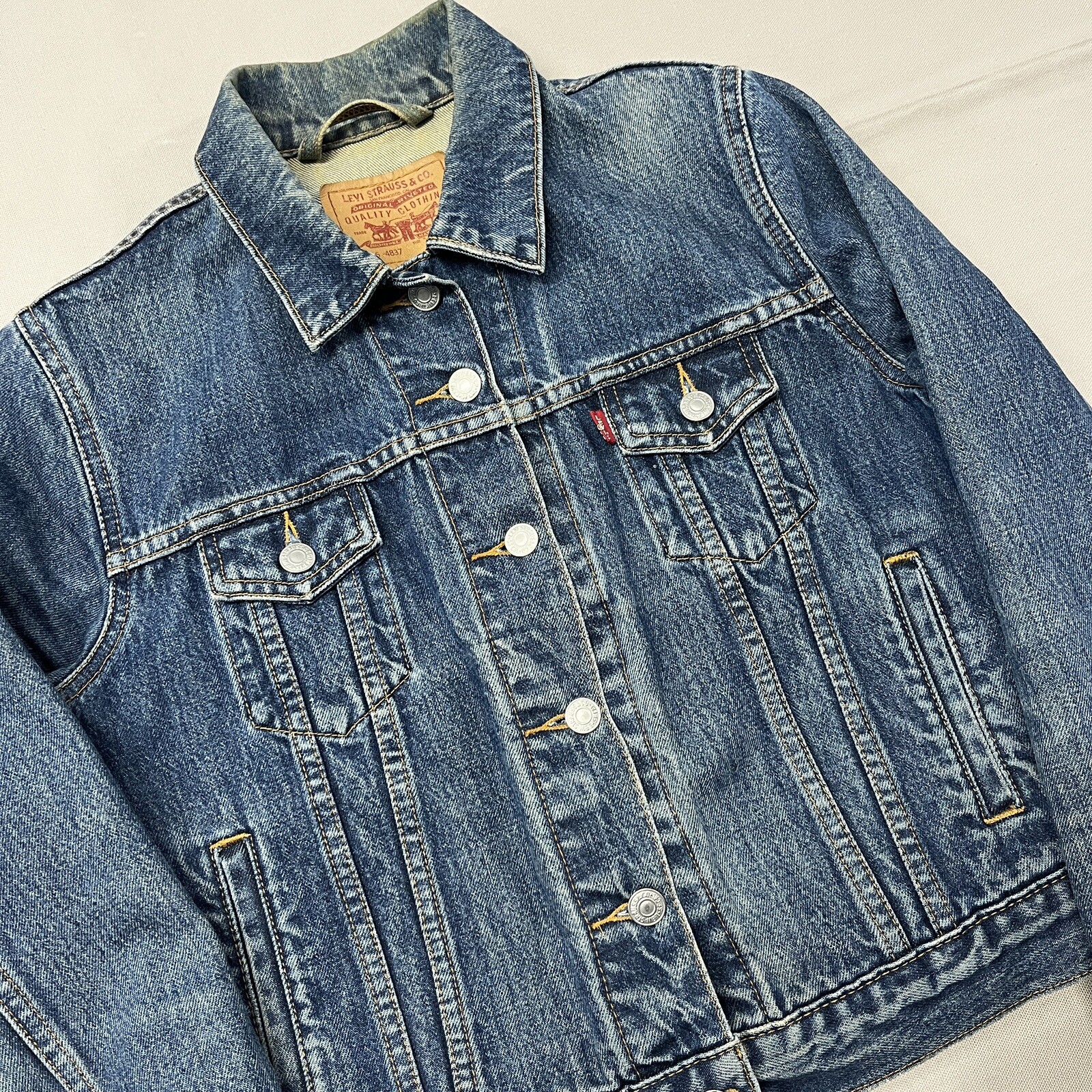 Vintage Levis Jacket 77716-4837 Womens Petite Student Jacket Sz S 2001