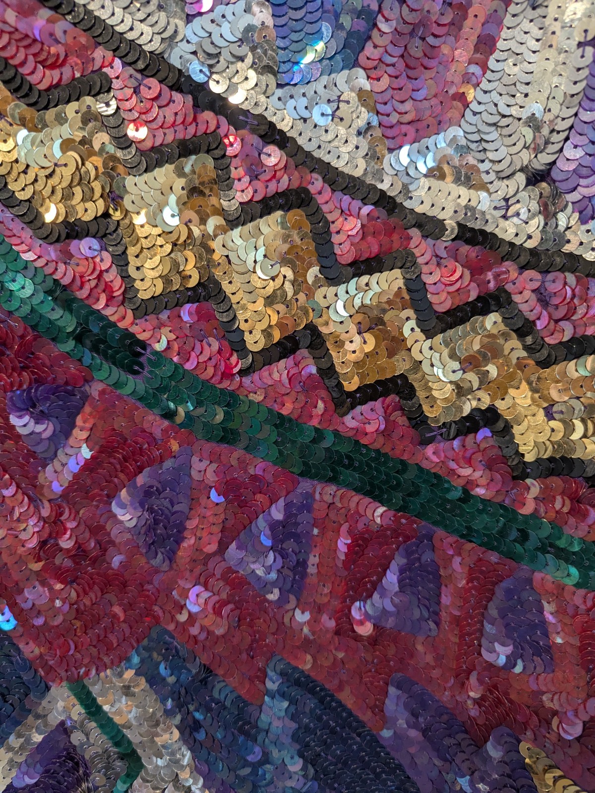 80s 90s Vintage Sequin Beaded Silk Top Art To Wear Cocktail Evening 2X Plus Glam