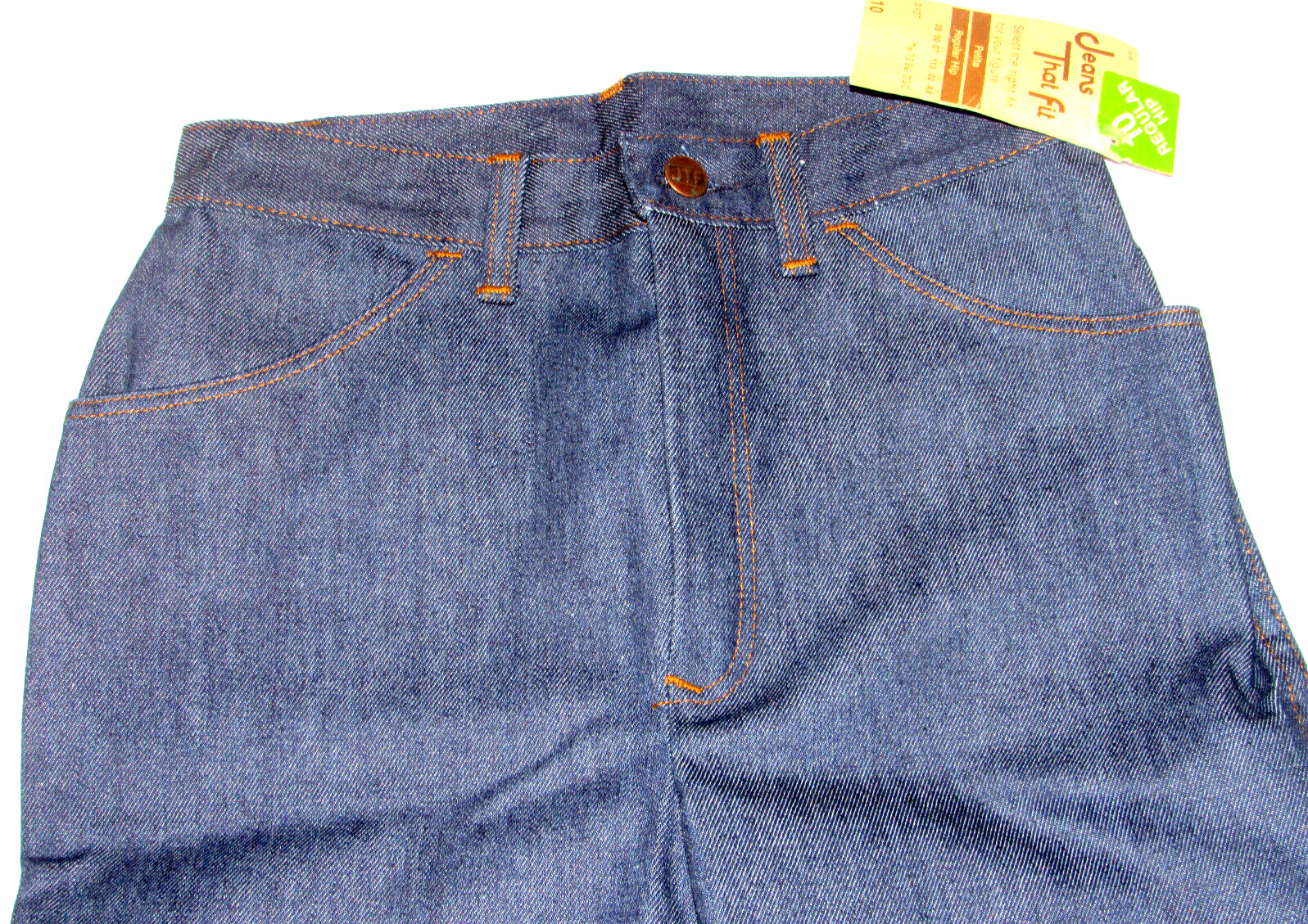 VTG 1970s SEARS UNUSED WOMEN&rsquo;S JEANS! &lsquo;JEANS THAT FIT&rsquo;! 10 PETITE/REGULAR HIPS