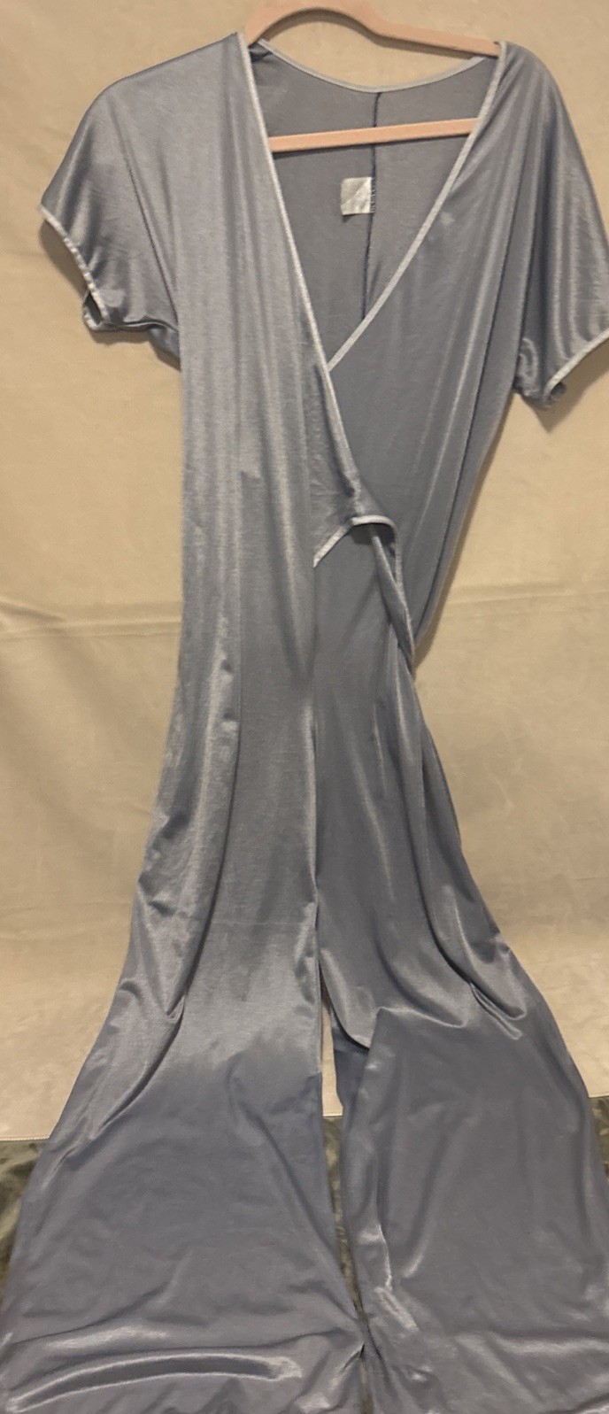 1970s USA Vintage Undercover Wear Sheer Jumpsuit Lingerie Sz Small 100% Nylon