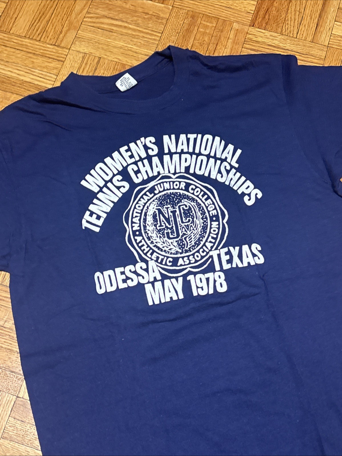 1978 NJCAA Junior College Women’s National Tennis Championship T-shirt – Large