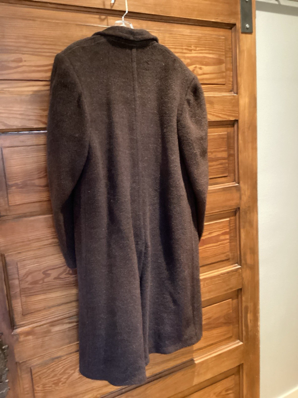 Vintage Alpaca Unit Brown Alpaca Trench Coat Bust 46”