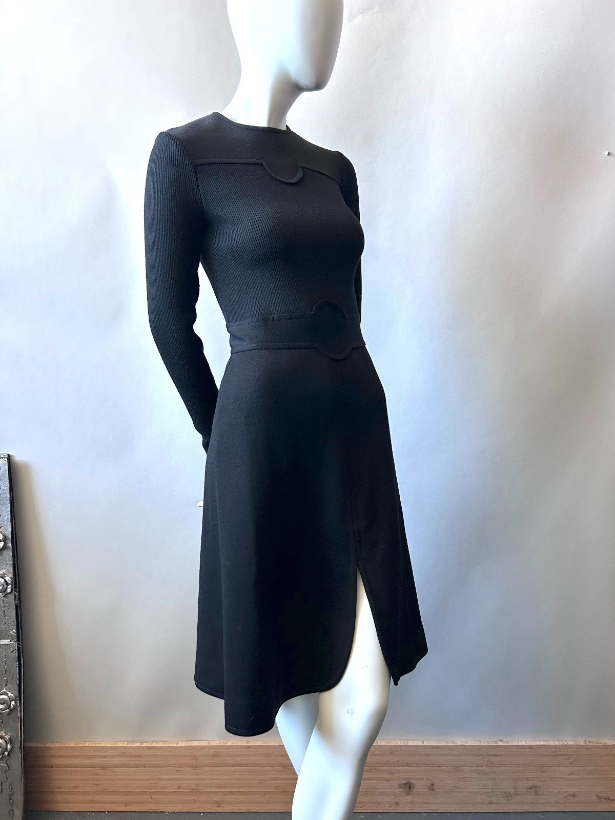 Vintage 1970s Roncelli Wool Blend Knit Dress