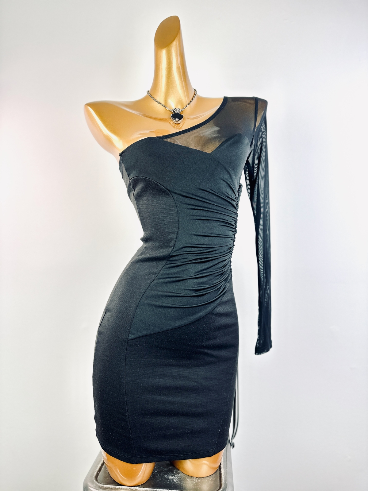 Vintage vtg 90s y2k black goth mini party cocktail dress