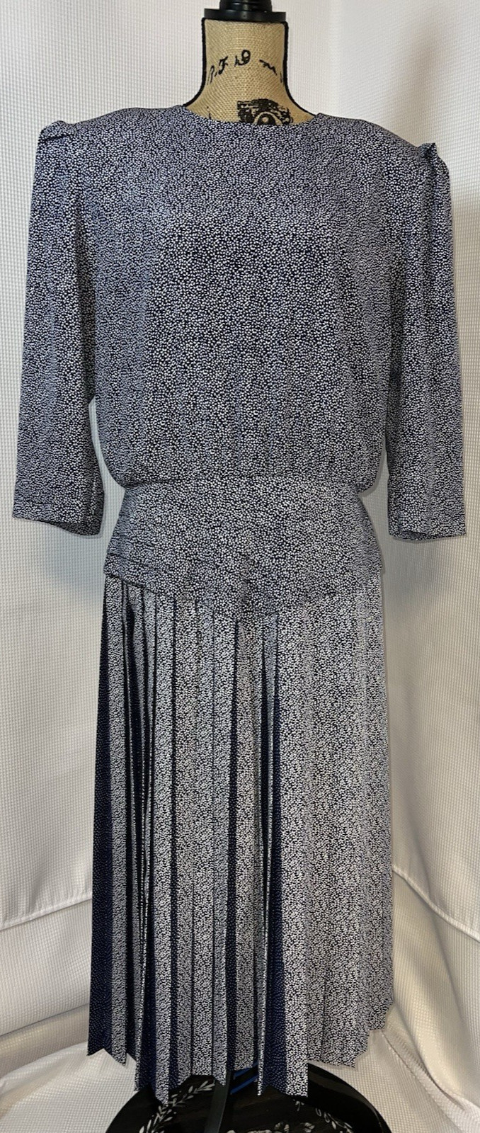Miss Dorby Petites Dress Women&rsquo;s 6 Short Sleeve Vest Knee Length Vintage v101