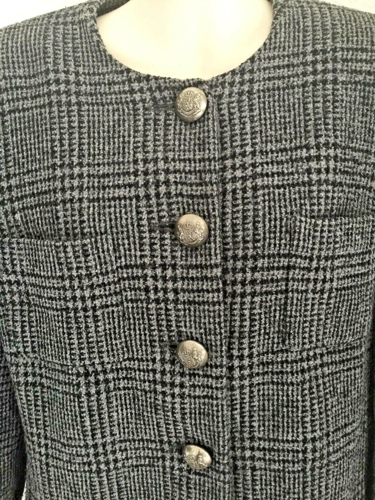 Vintage Jaeger Lined Wool Jacket Made in the England Ladies AU 14 in VGC