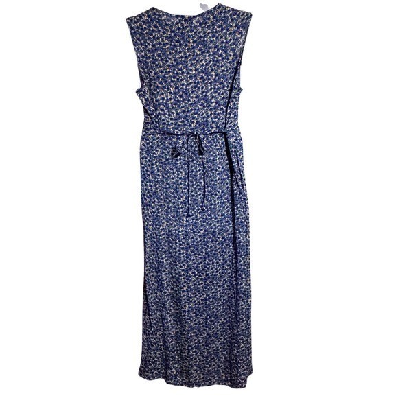 Vintage 1990&rsquo;s NWT April Cornell Floral Blue Yellow Maxi Prairie Cottage Dress