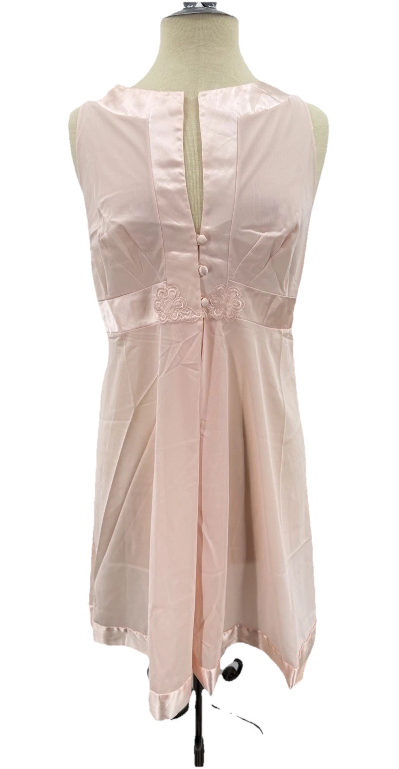 Vintage Gossard Artemis Pink Dress Nightgown Lingerie Large Hollywood Glam