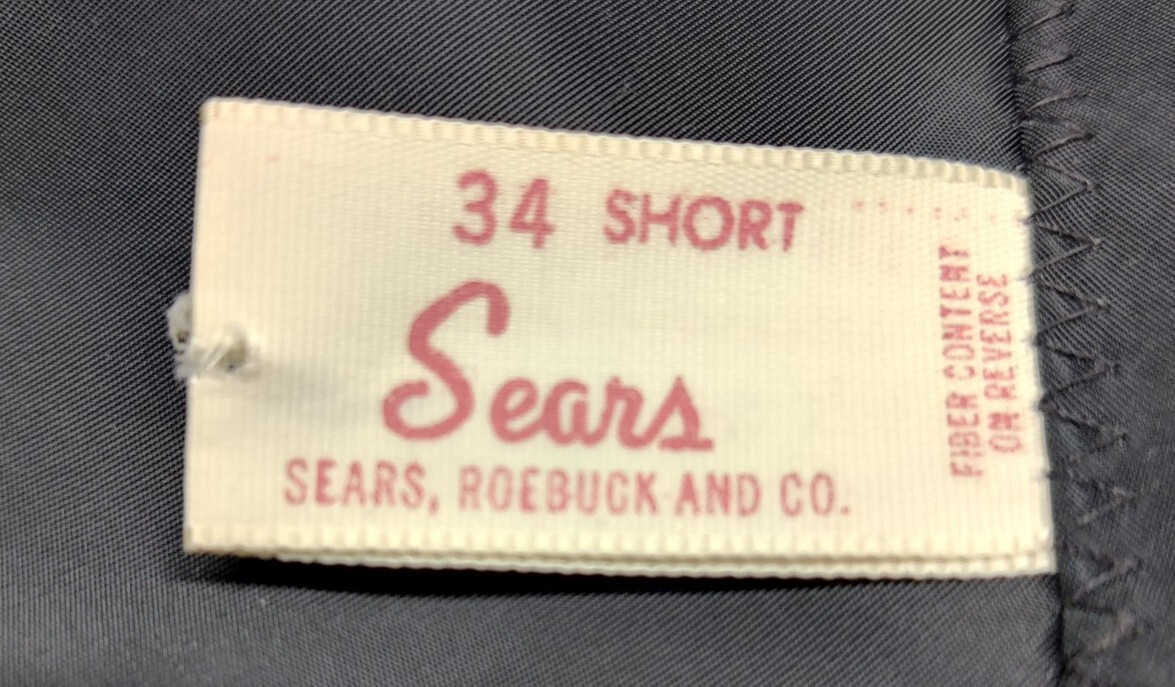 Vintage Sears Side Zipper Polyester & Nylon Black Dress Slip Size 34 Short EUC
