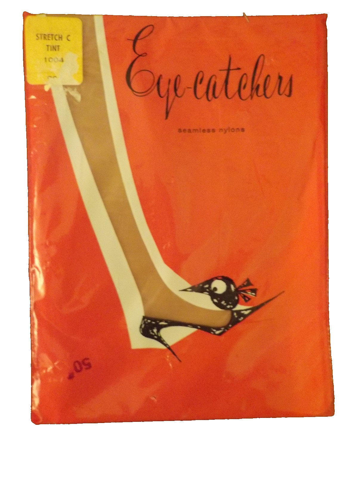 Vintage Berkshire Eye-Catchers Seamless Nylons Stretch C Tint 1004 (Light tan)