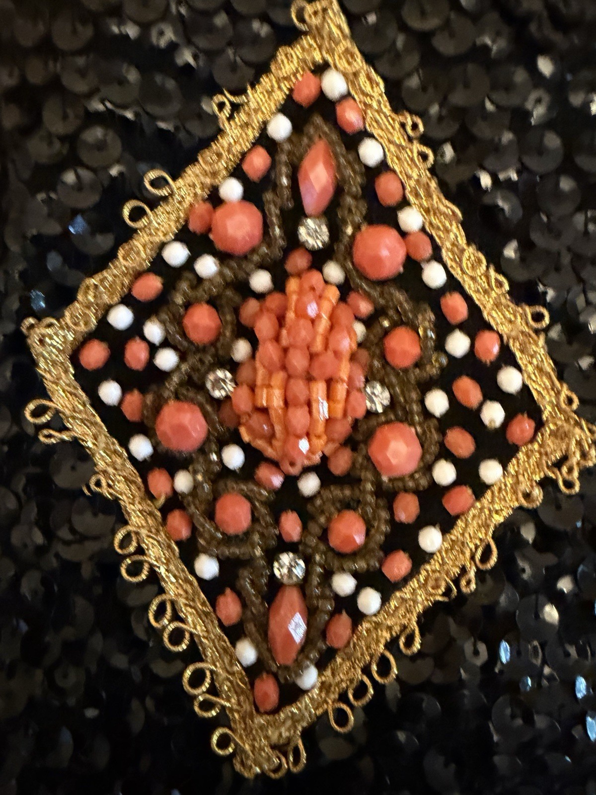 1960’s Beaded And Sequence Vest And Shorts Valentino Style